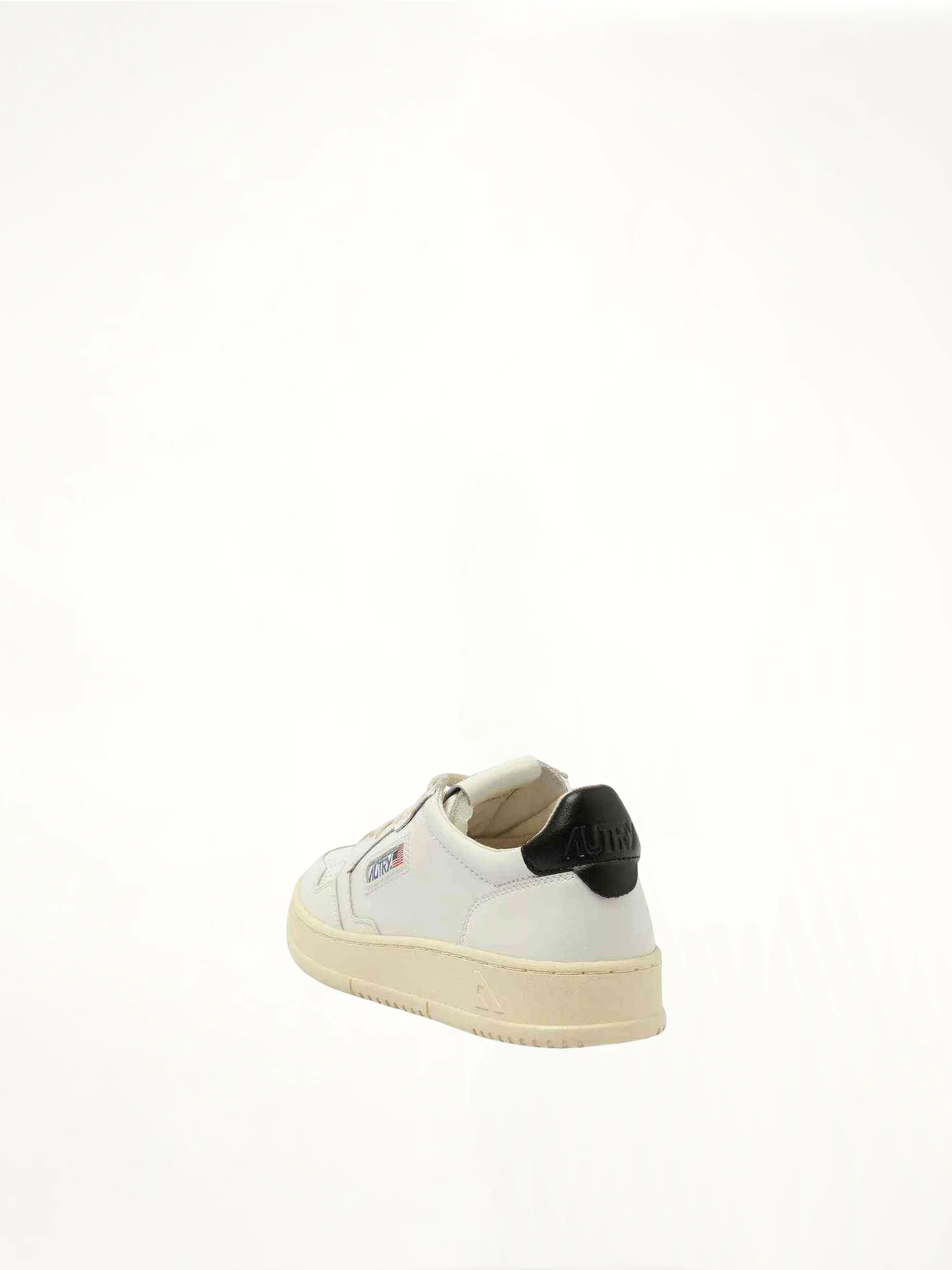 Medalist Low Sneakers in White/Black - Image 3