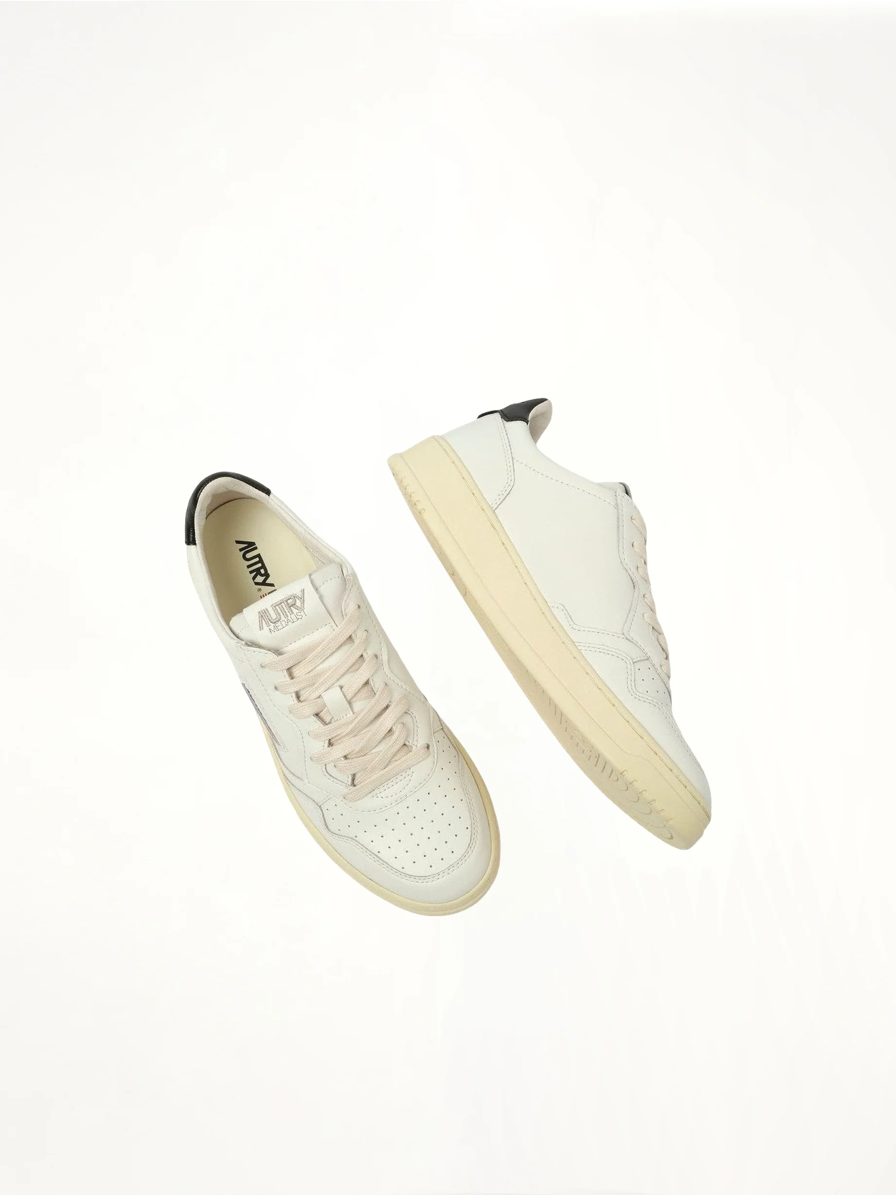 Medalist Low Sneakers in White/Black - Image 4