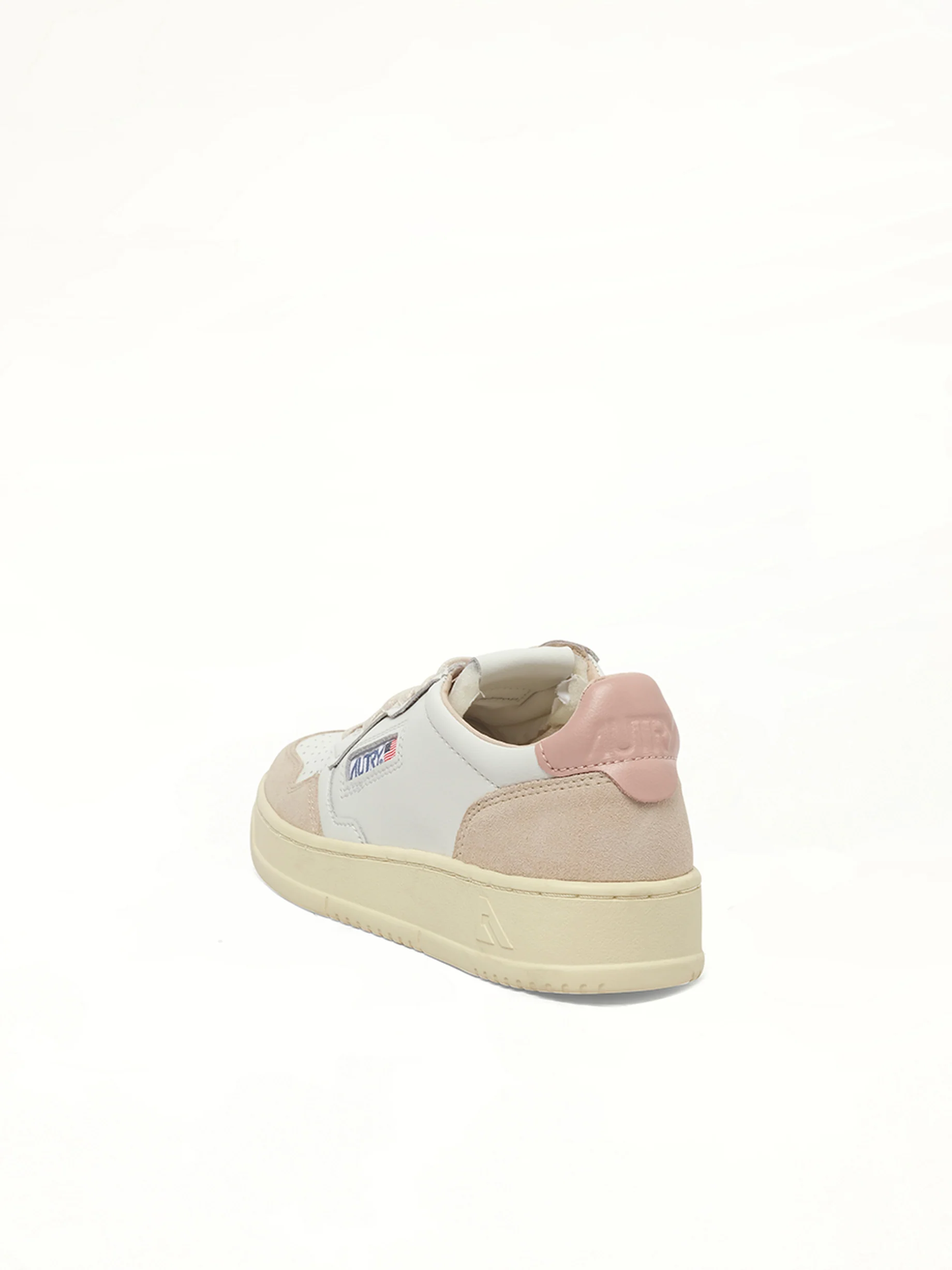 Medalist Low Sneakers in White/Powder - Image 3