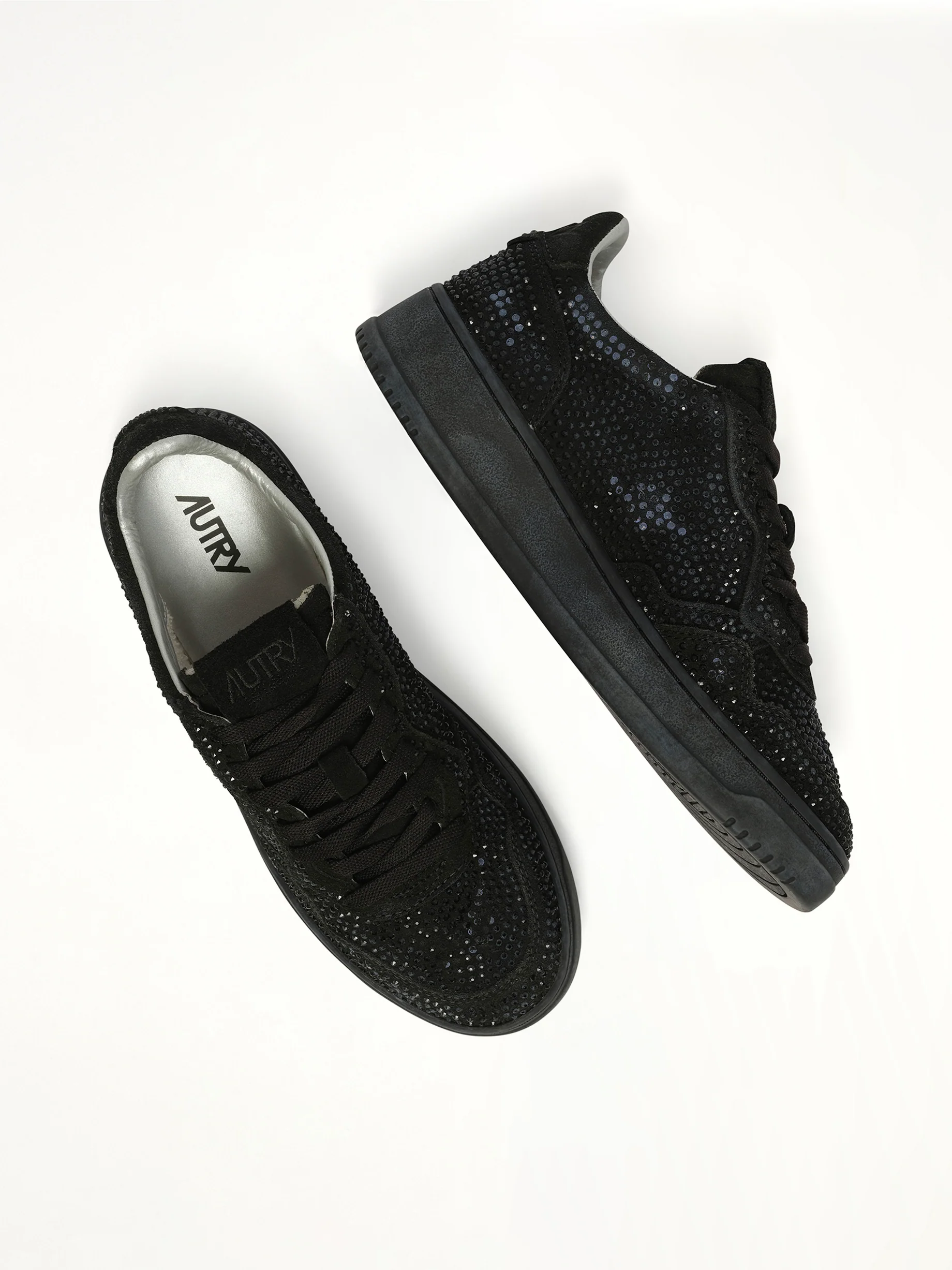 Medalist Low Strass Sneaker in Black - Image 4