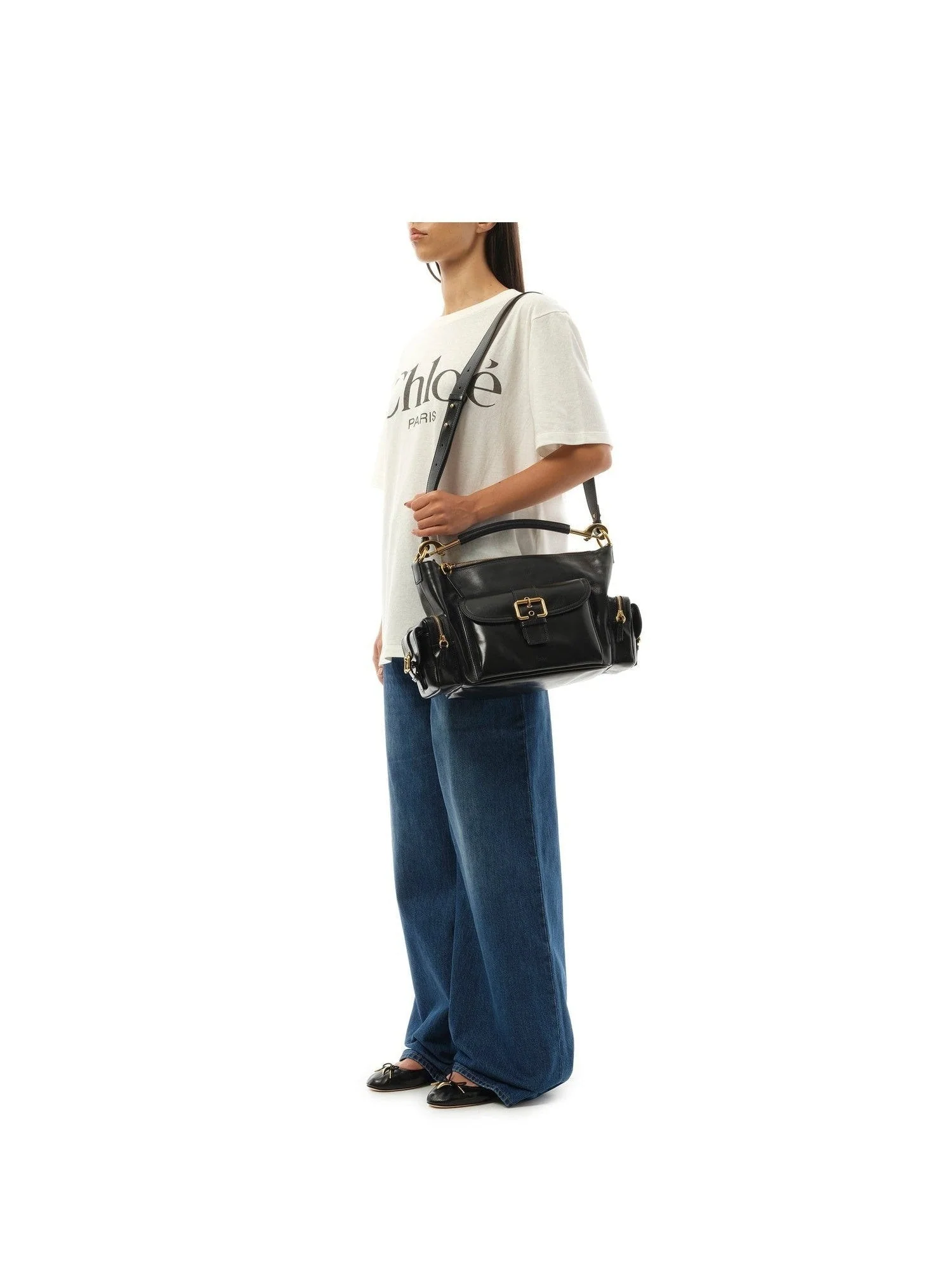 Medium Camera Bag in Black - Image 4