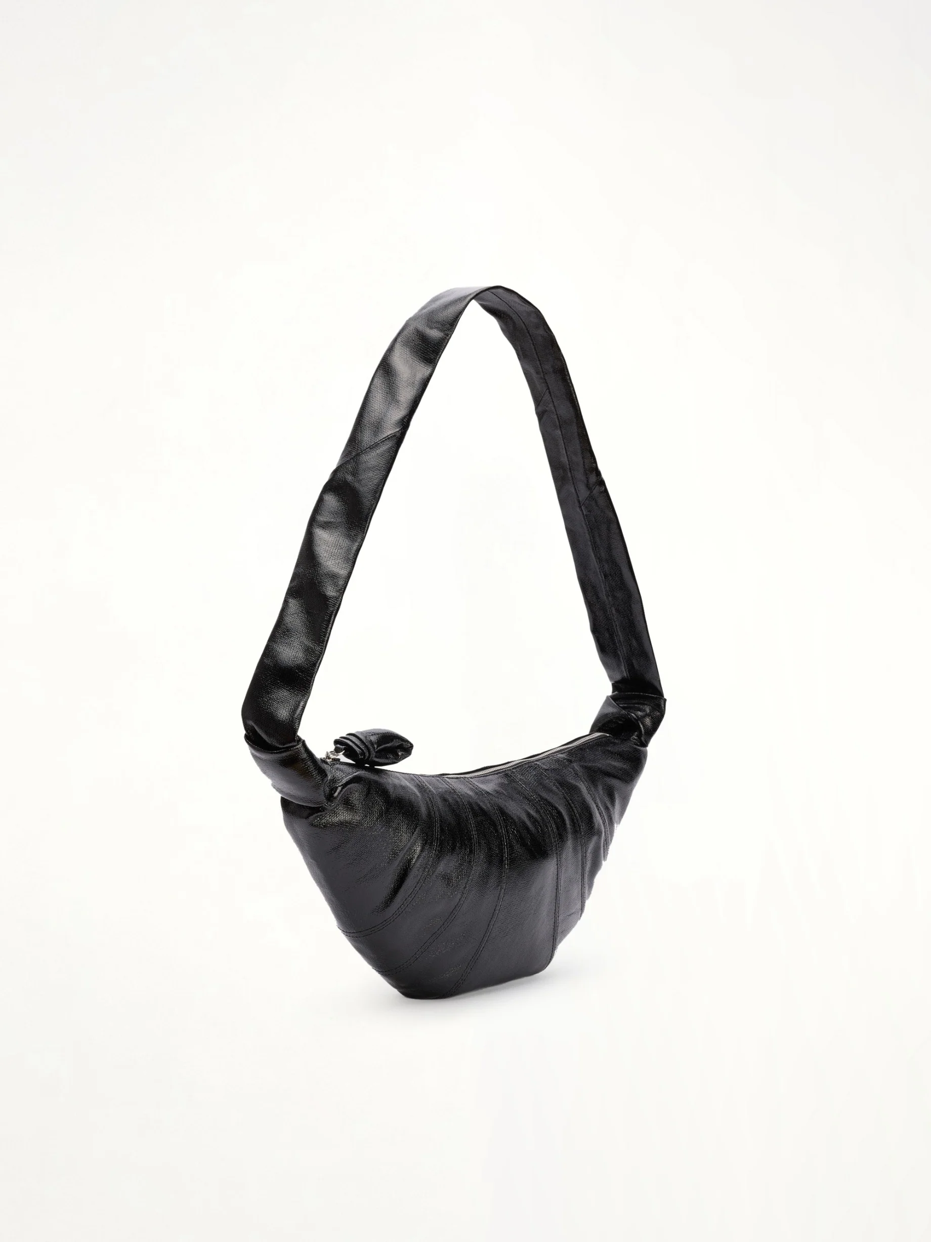 Medium Croissant Bag in Black - Image 2