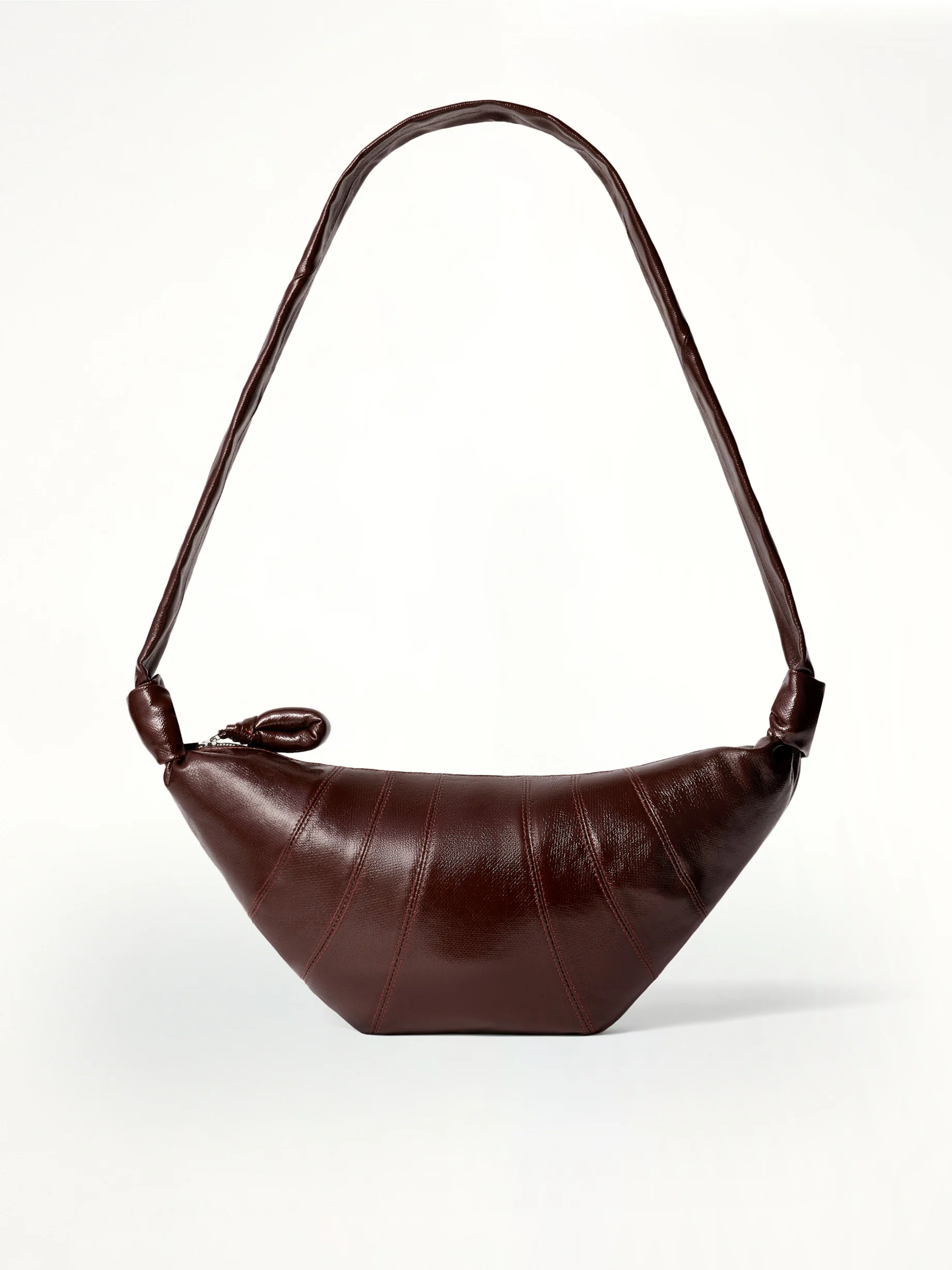 Medium Croissant Bag in Chocolate Fondant