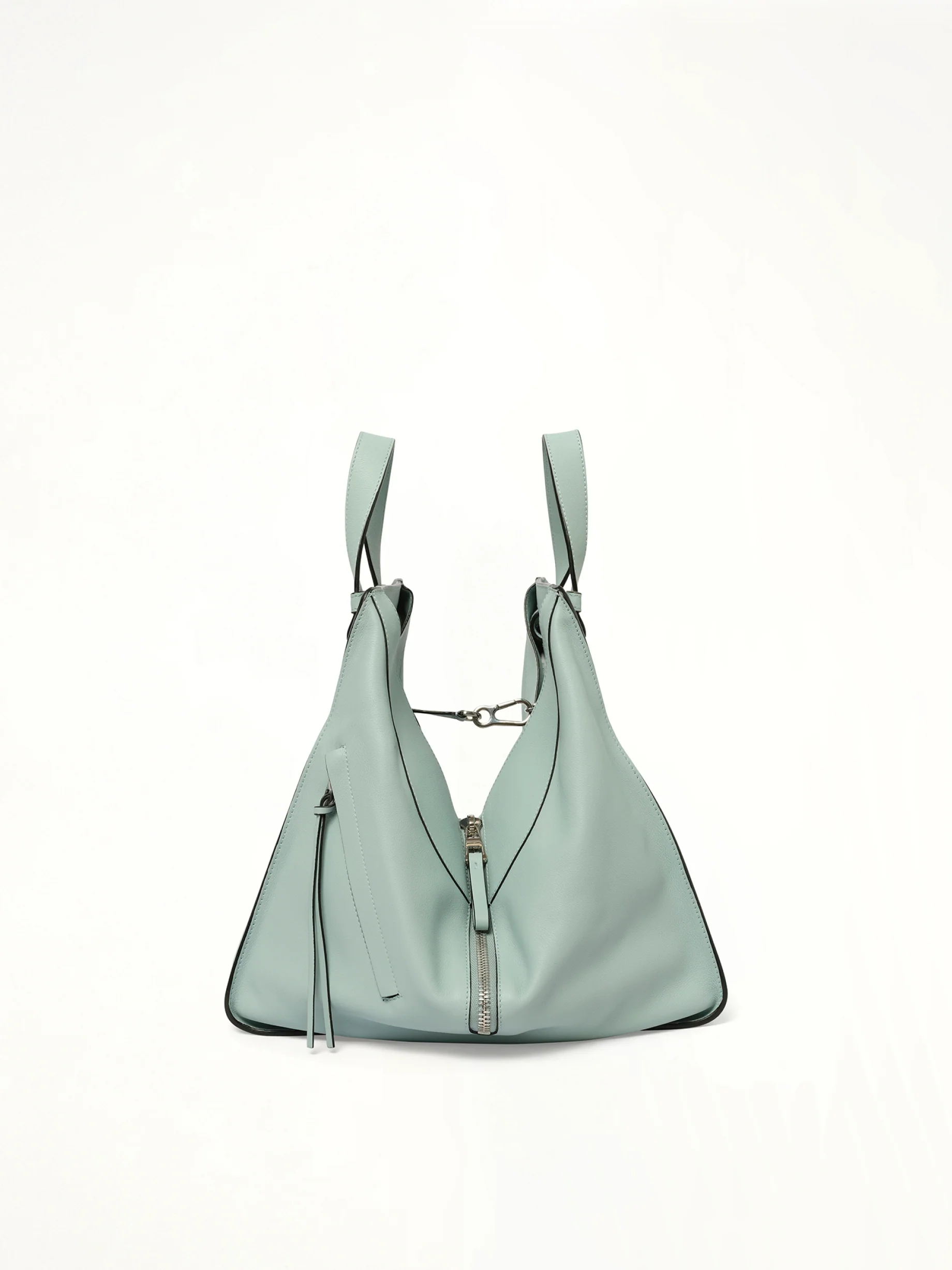 Medium Hammock Bag in Classic Calfskin in Aqua - Image 5