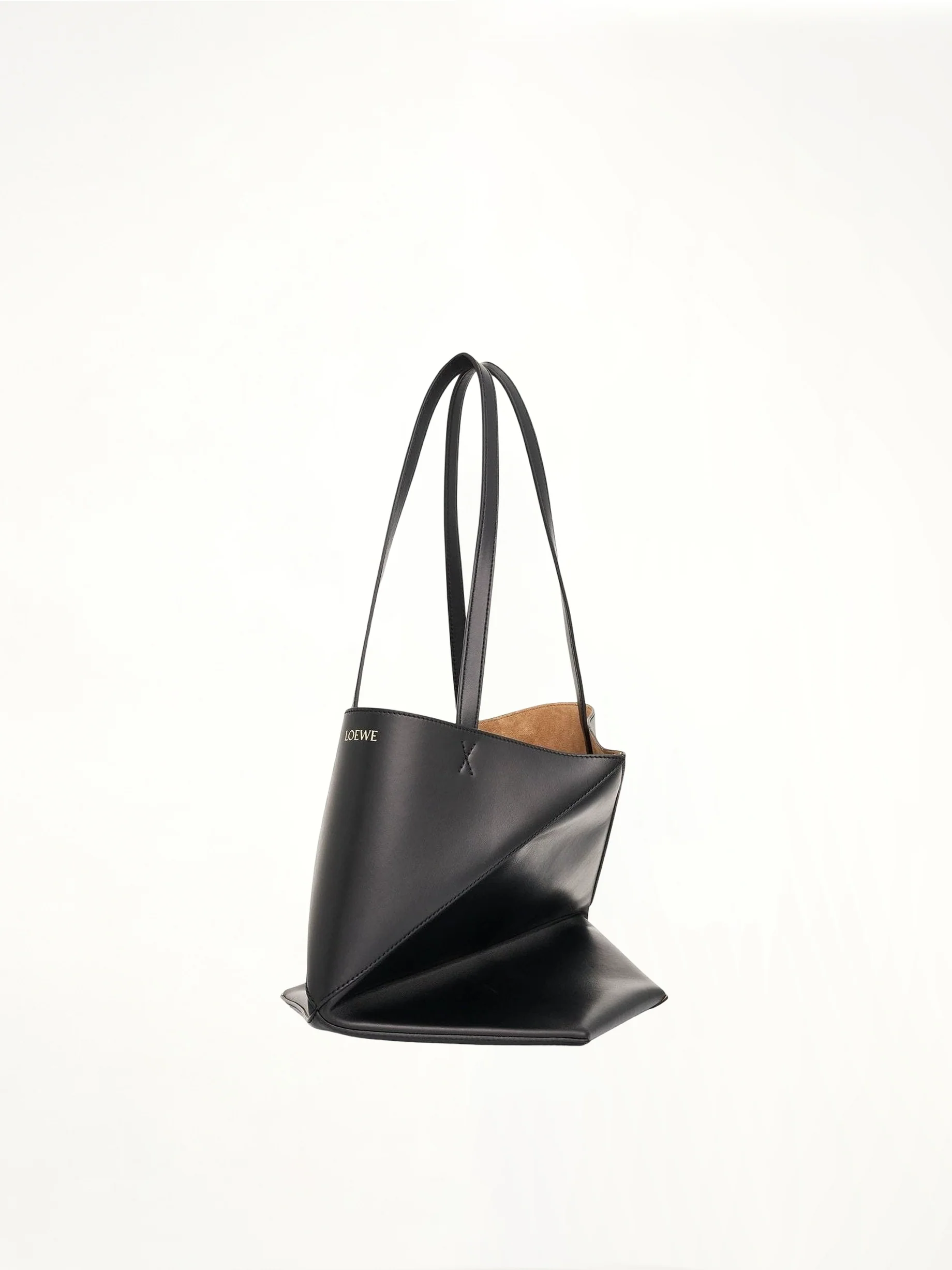 Medium Puzzle Fold Tote Bag in Black - Image 4