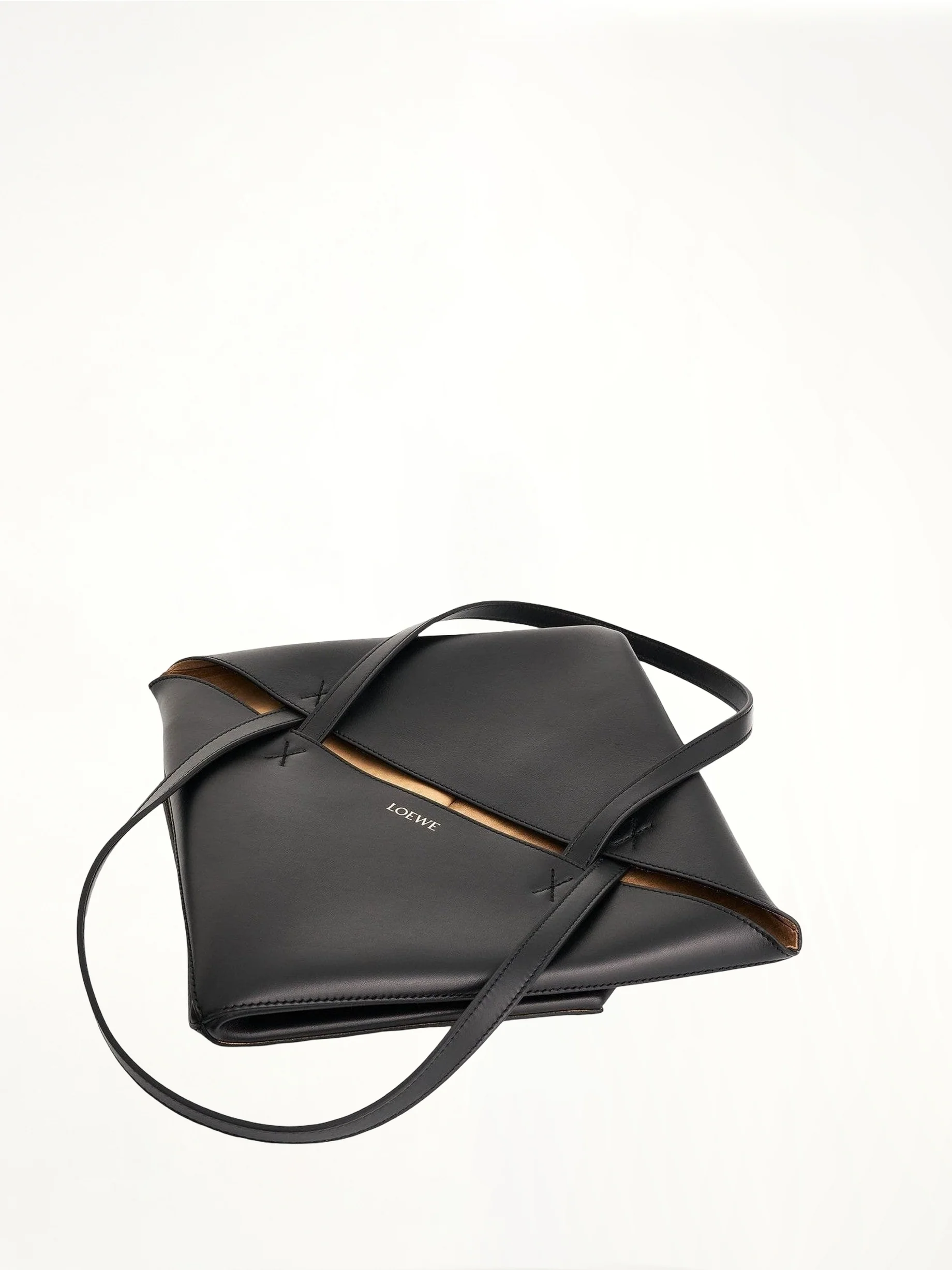 Medium Puzzle Fold Tote Bag in Black - Image 7