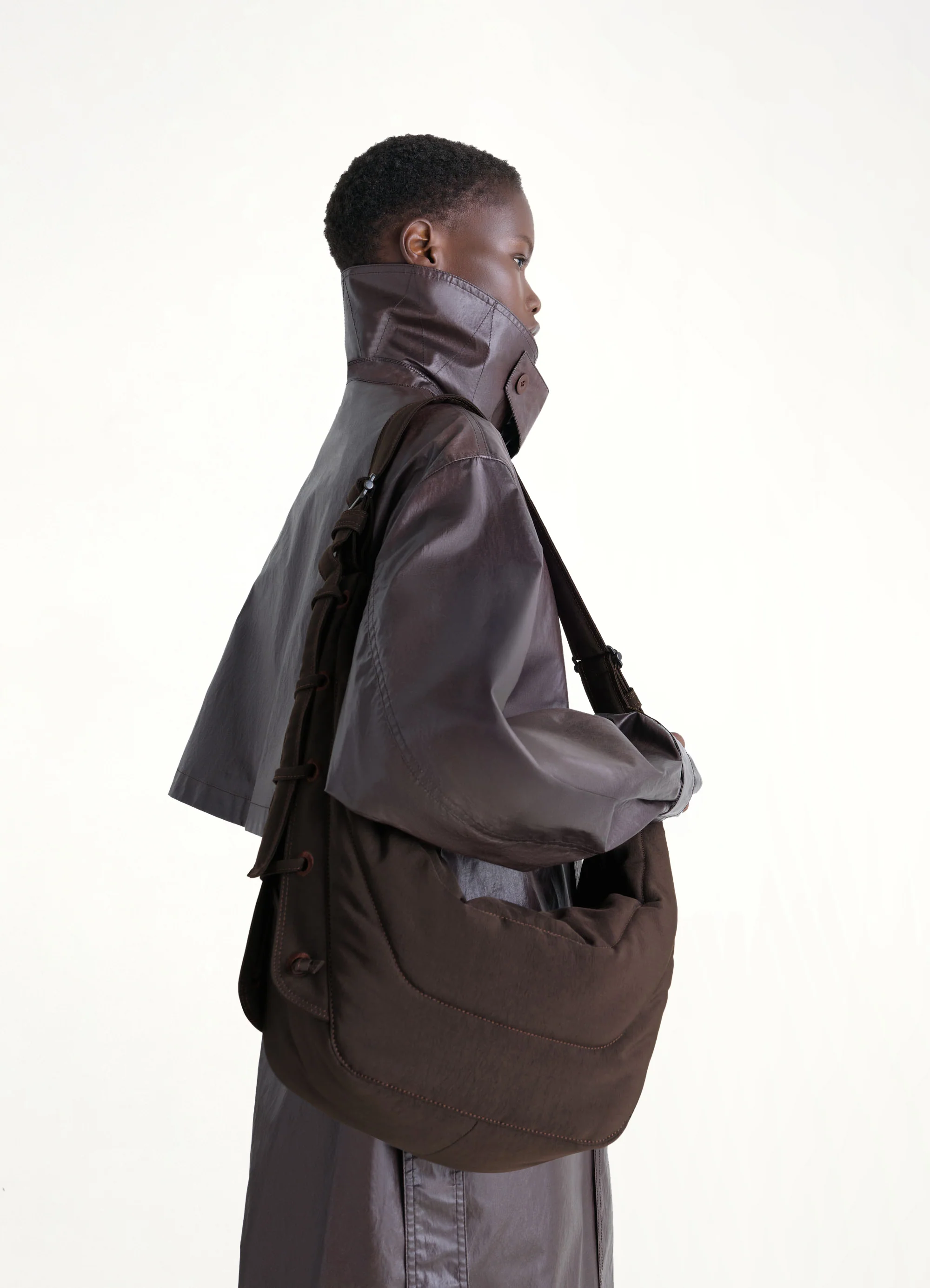 Medium Soft Game Bag in Dark Chocolate - Image 3