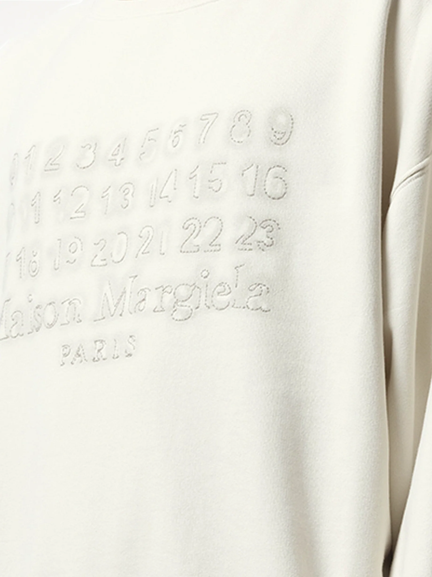 Memory of Logo Sweatshirt in Ecru - Image 3