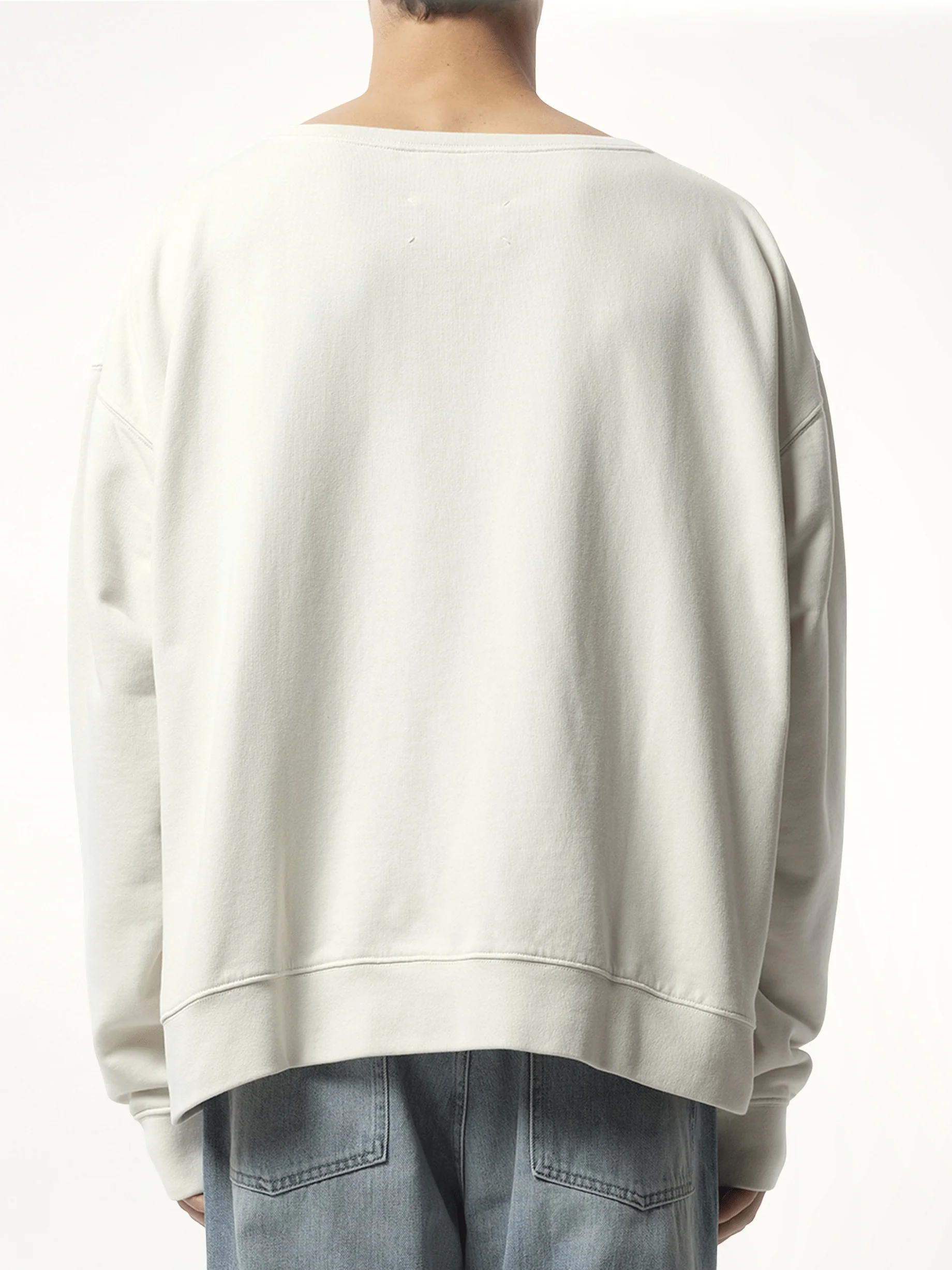 Memory of Logo Sweatshirt in Ecru - Image 6