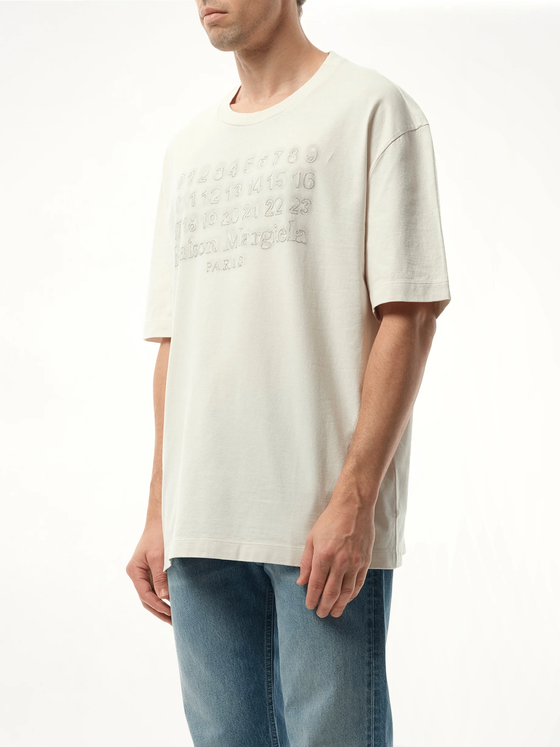 Memory of Logo T-Shirt in Ecru - Image 5