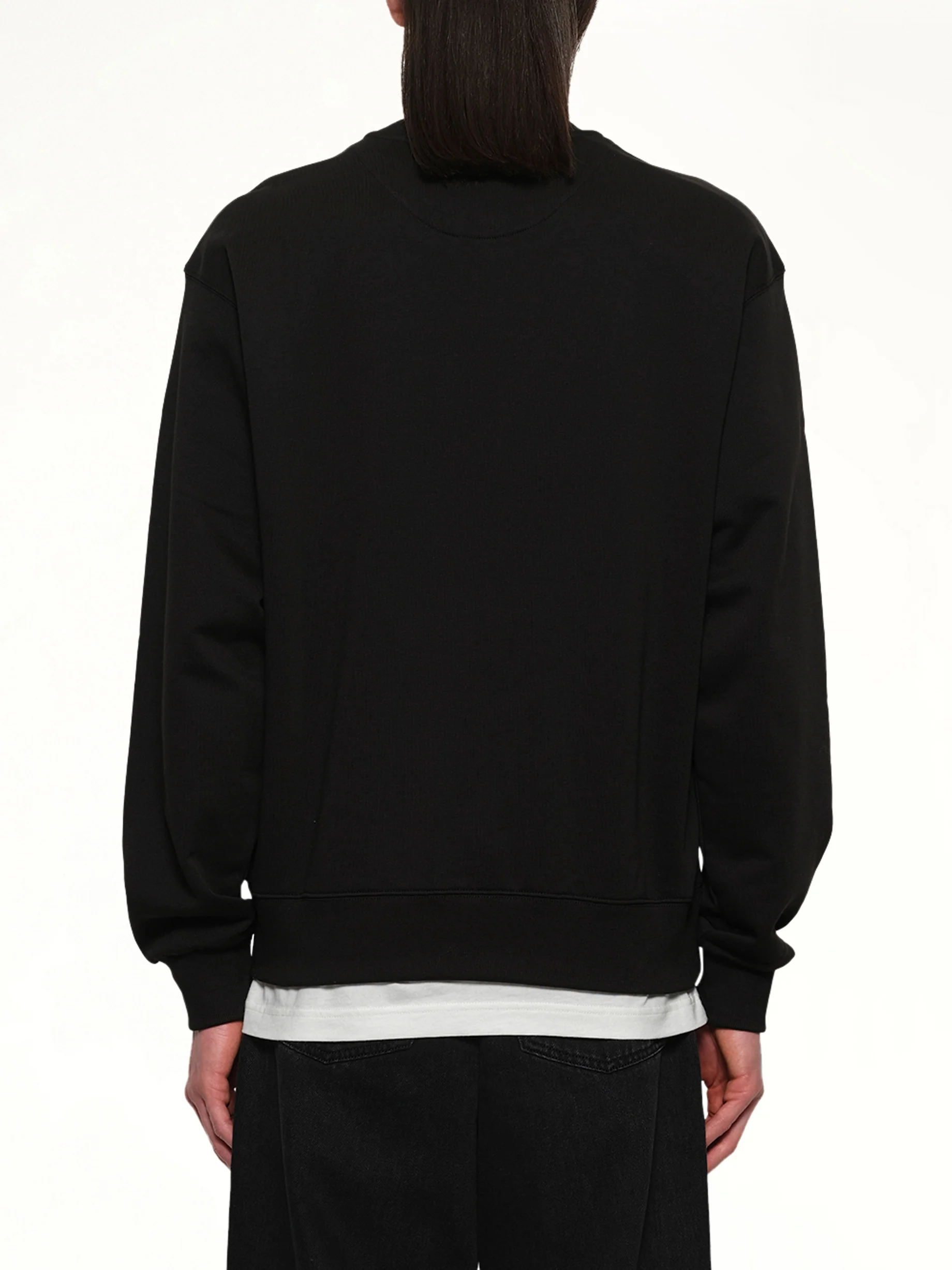 Kenzo Happy Tiger Embroidered Classic Sweatshirt in Black - Image 5