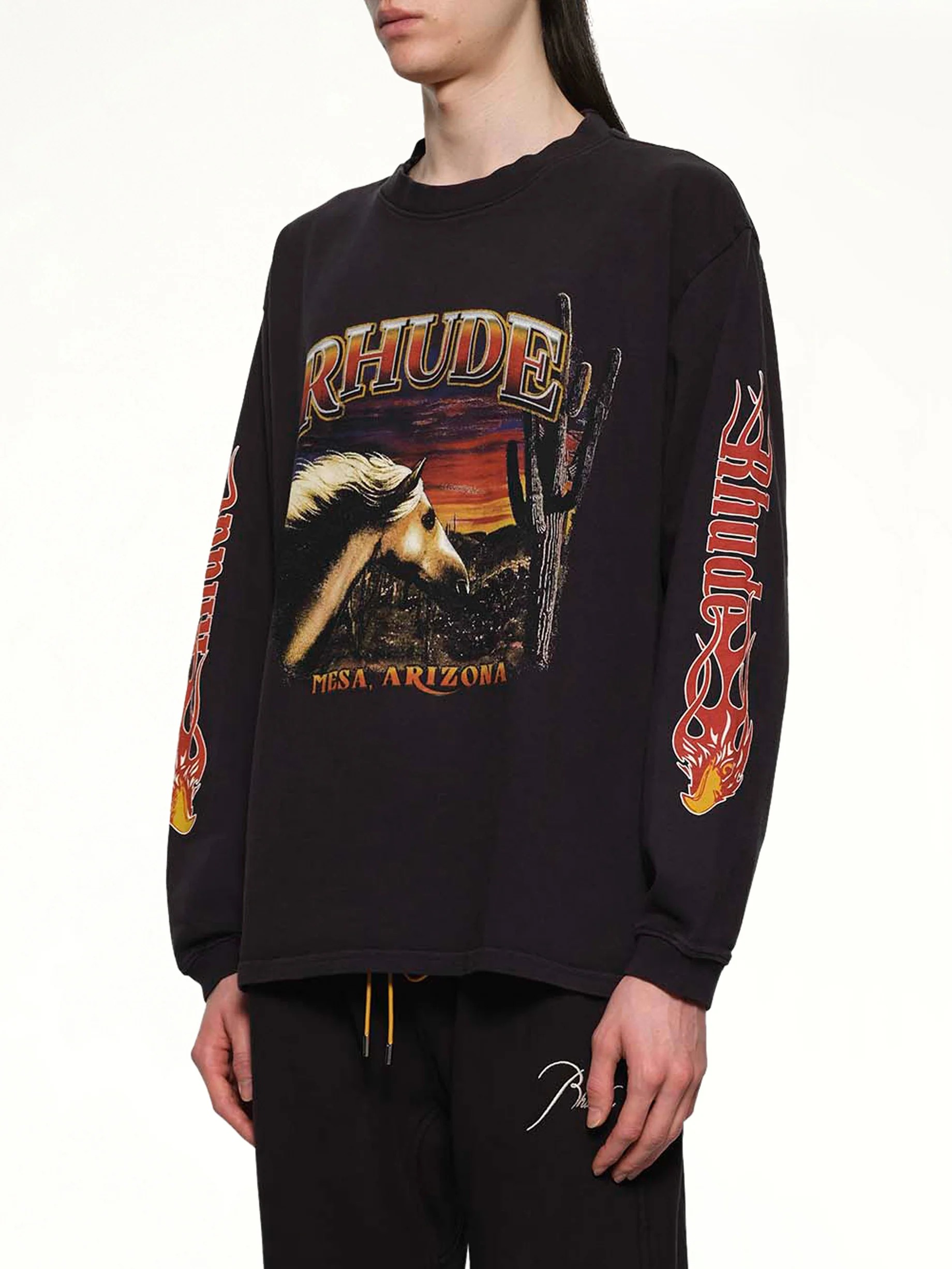 Mesa Stallion Ls T-Shirt in Vintage Black - Image 3