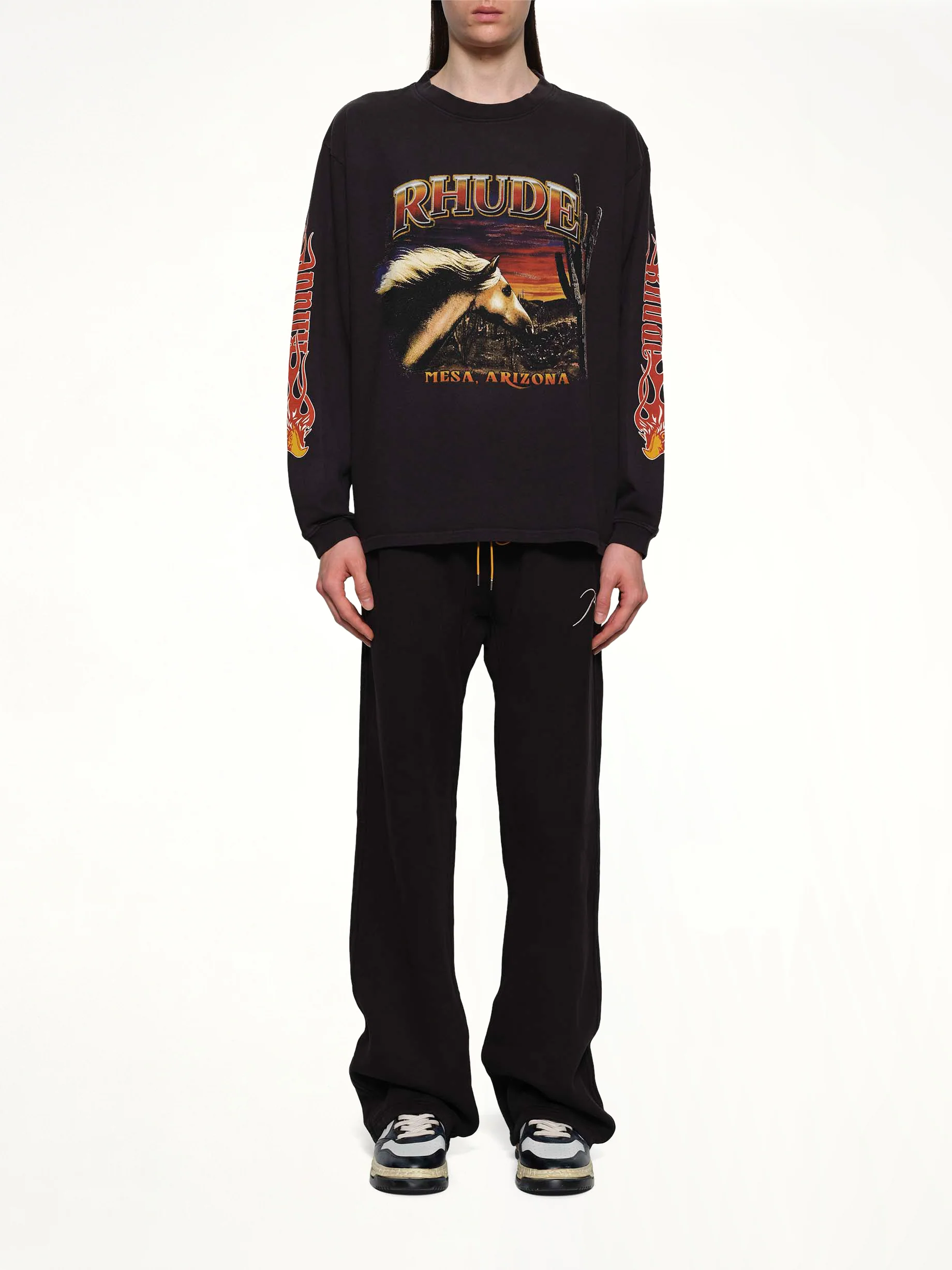 Mesa Stallion Ls T-Shirt in Vintage Black - Image 7