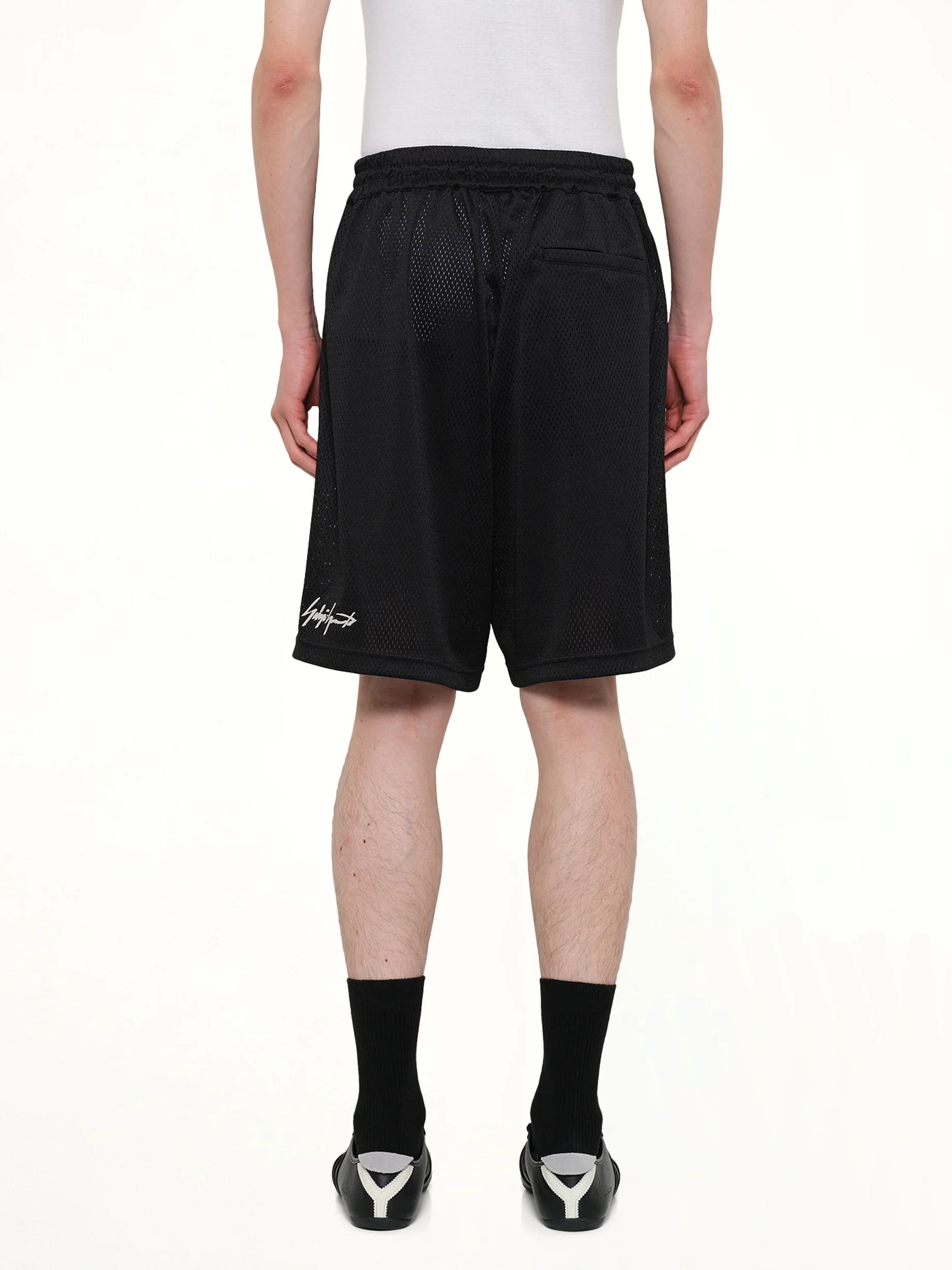 Mesh Shorts in Black - Image 5