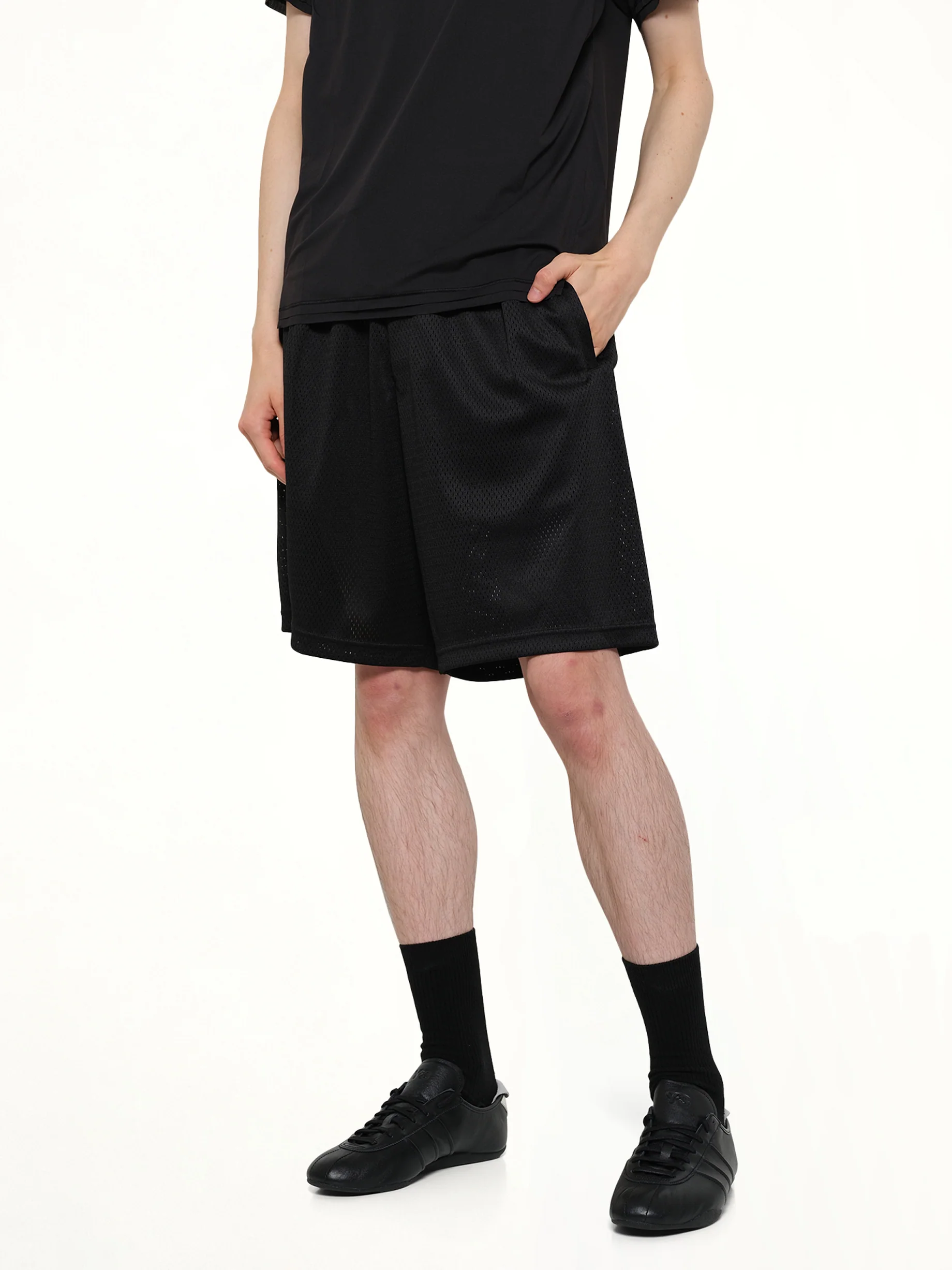 Mesh Shorts in Black - Image 6