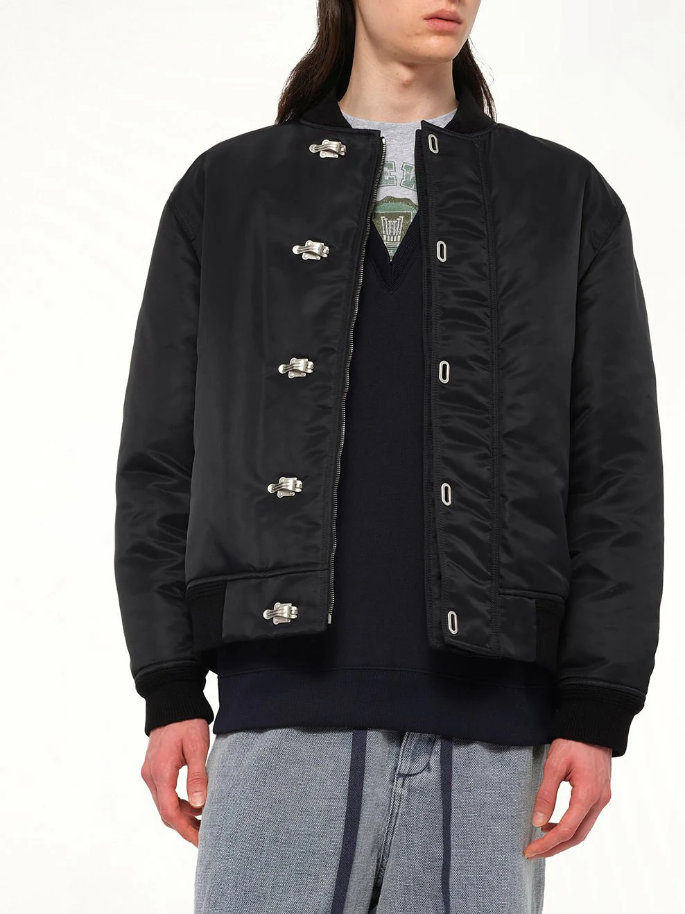 Metal Clip Jacket in Black - Image 6