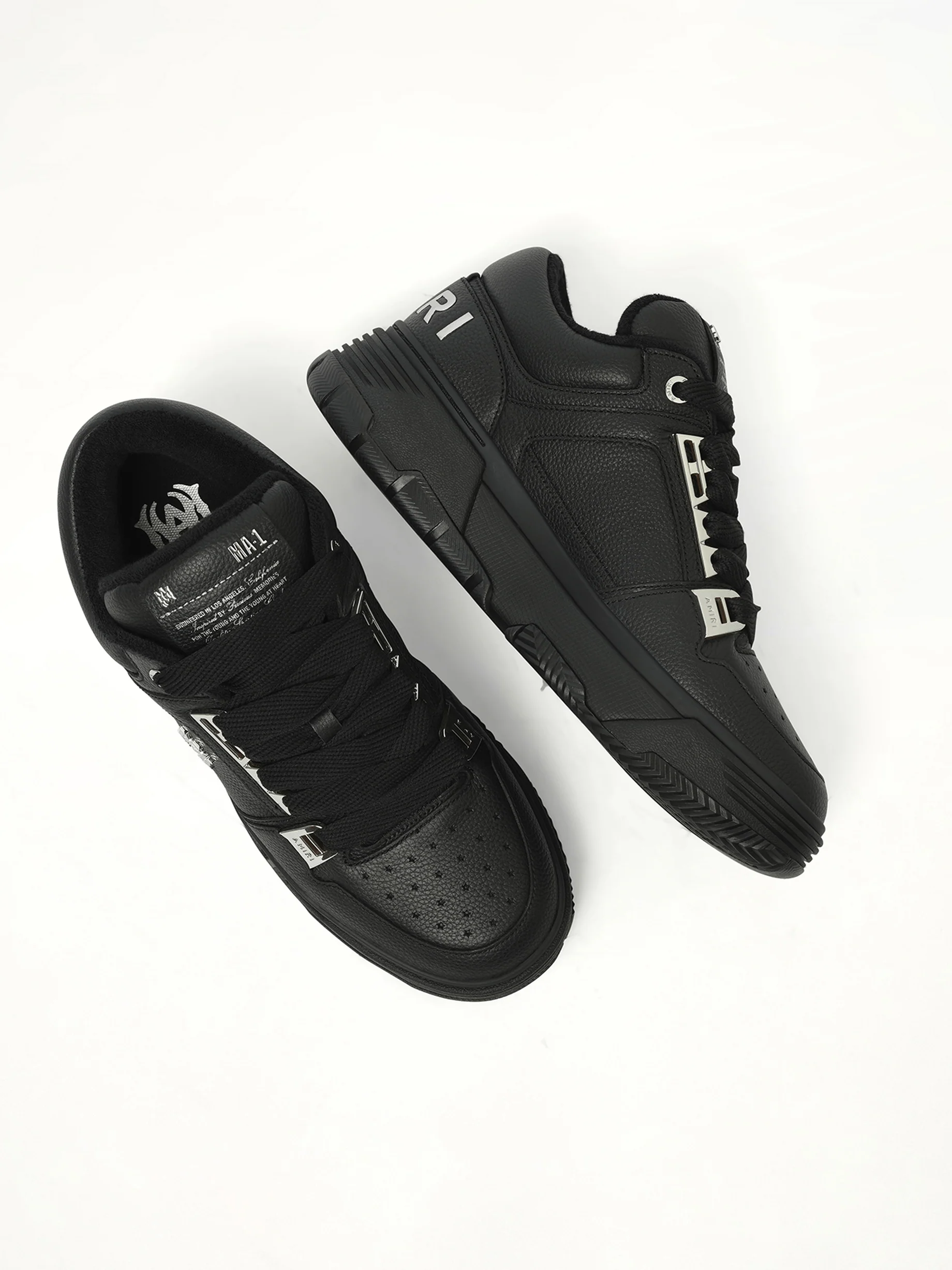 Metallic MA-1 Sneaker in Black - Image 3