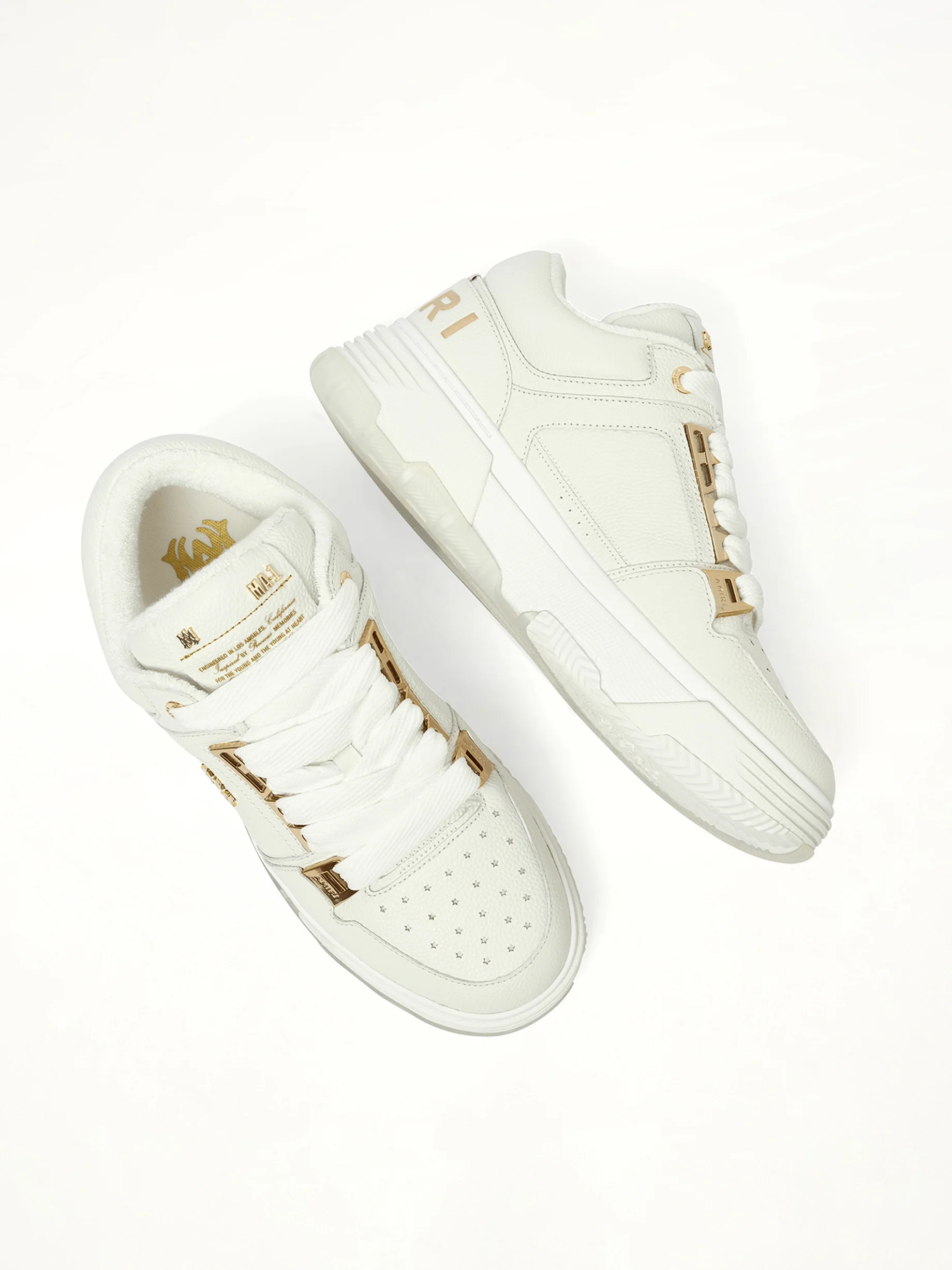 Metallic MA-1 Sneaker in White - Image 3