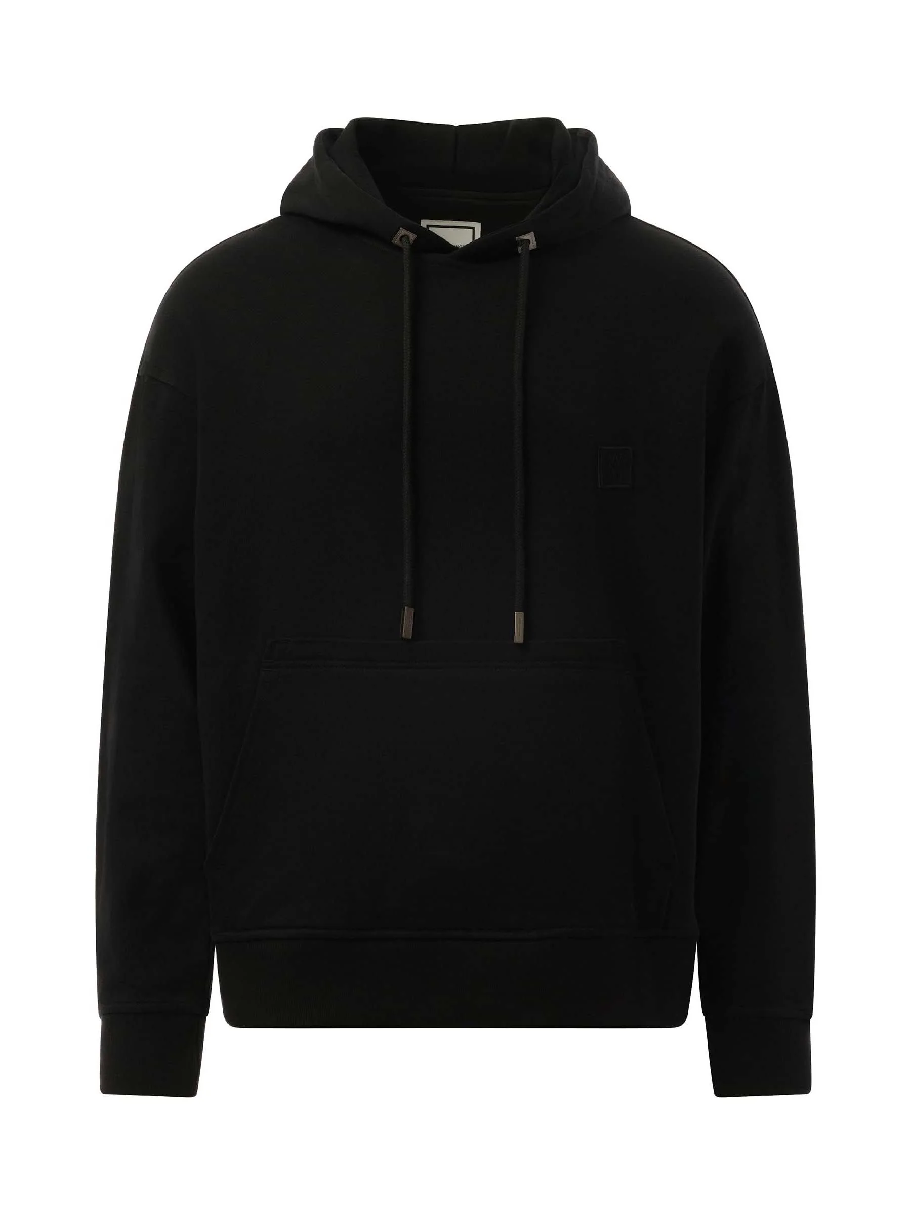 Metallic Print Hoodie in Black - Image 2