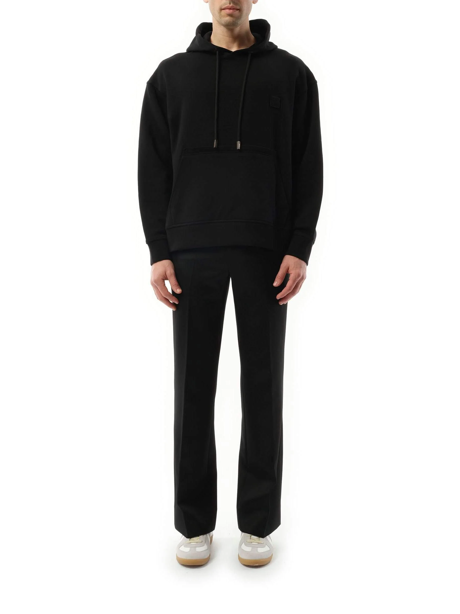 Metallic Print Hoodie in Black - Image 4