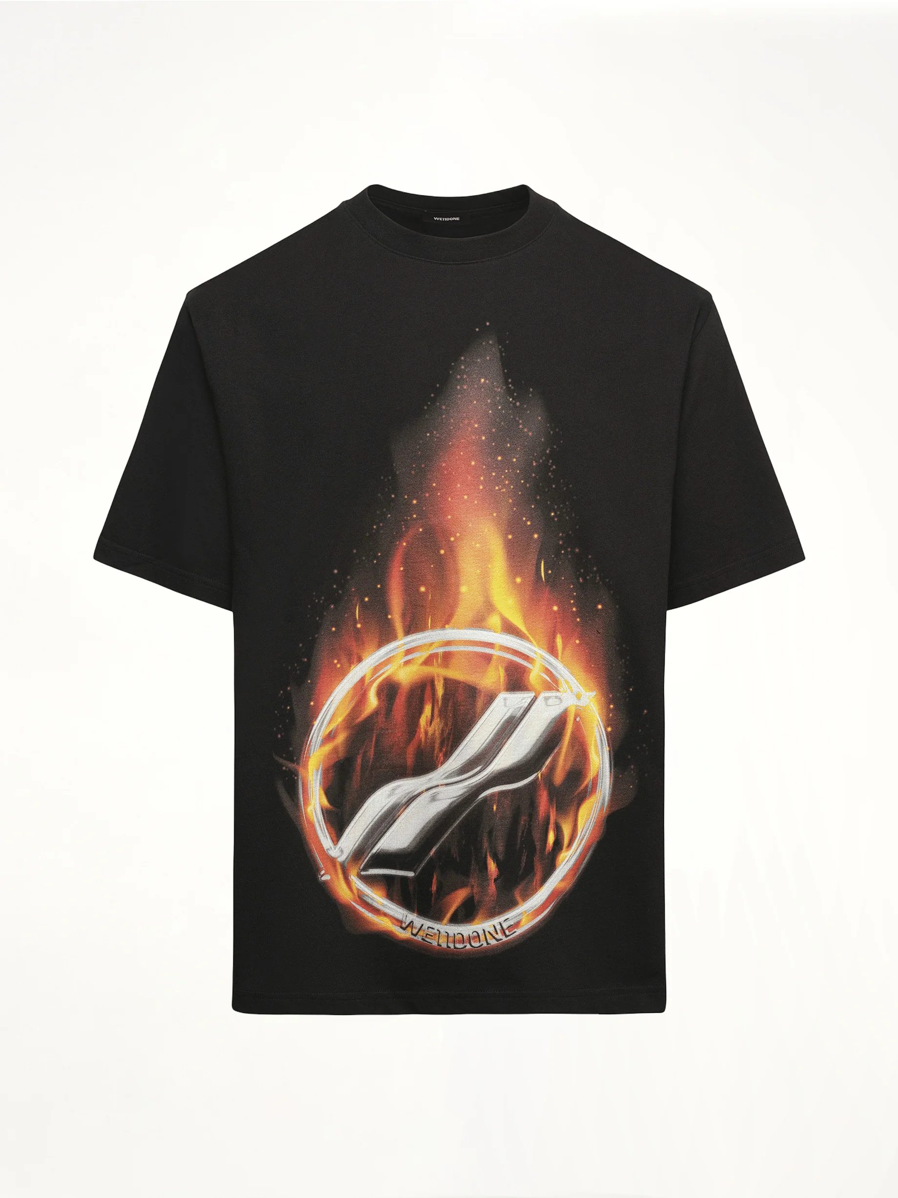 Meteor Print T-Shirt in Black - Image 2