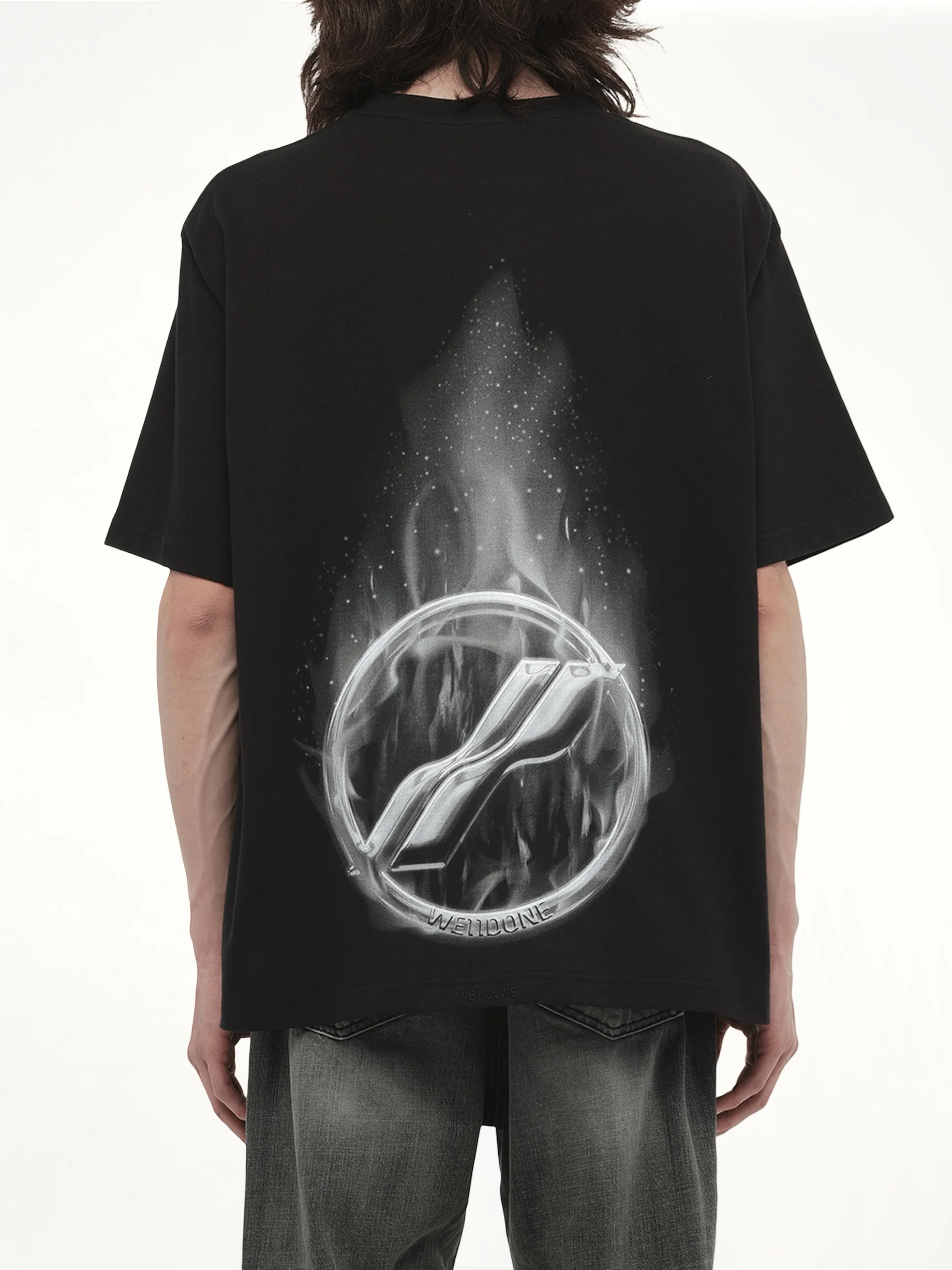 Meteor Print T-Shirt in Black - Image 6