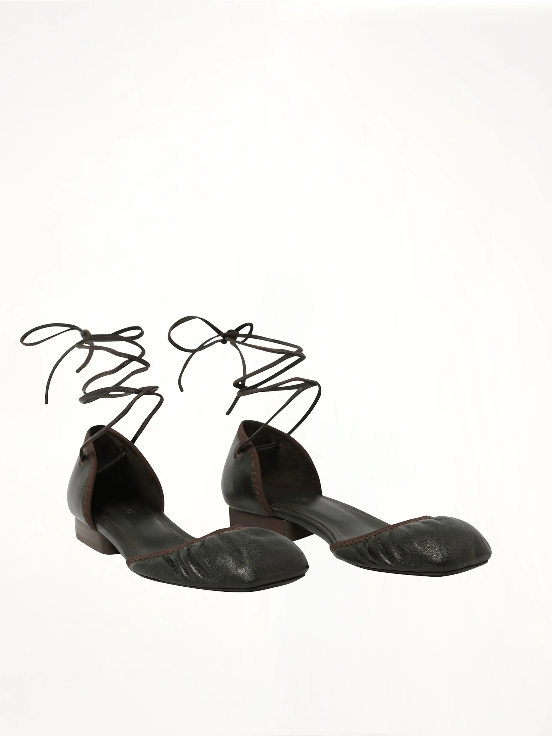 Micro Ballerina Flat in Dark Chocolate - Image 2