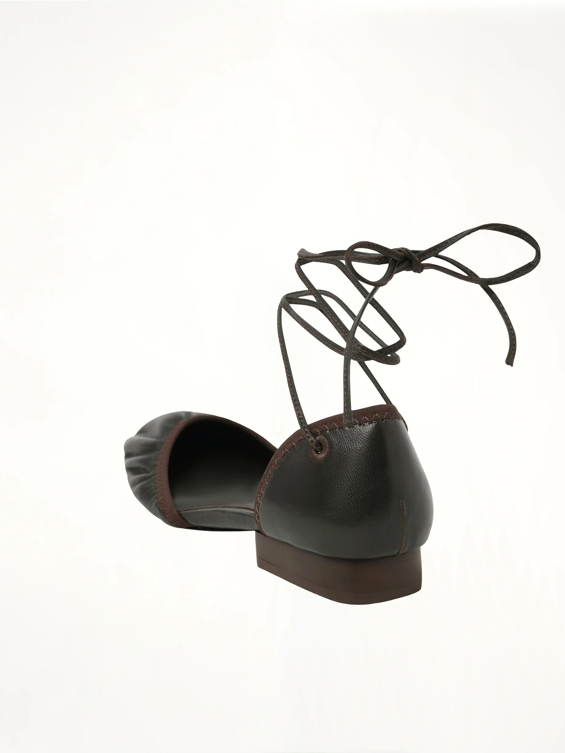 Micro Ballerina Flat in Dark Chocolate - Image 3