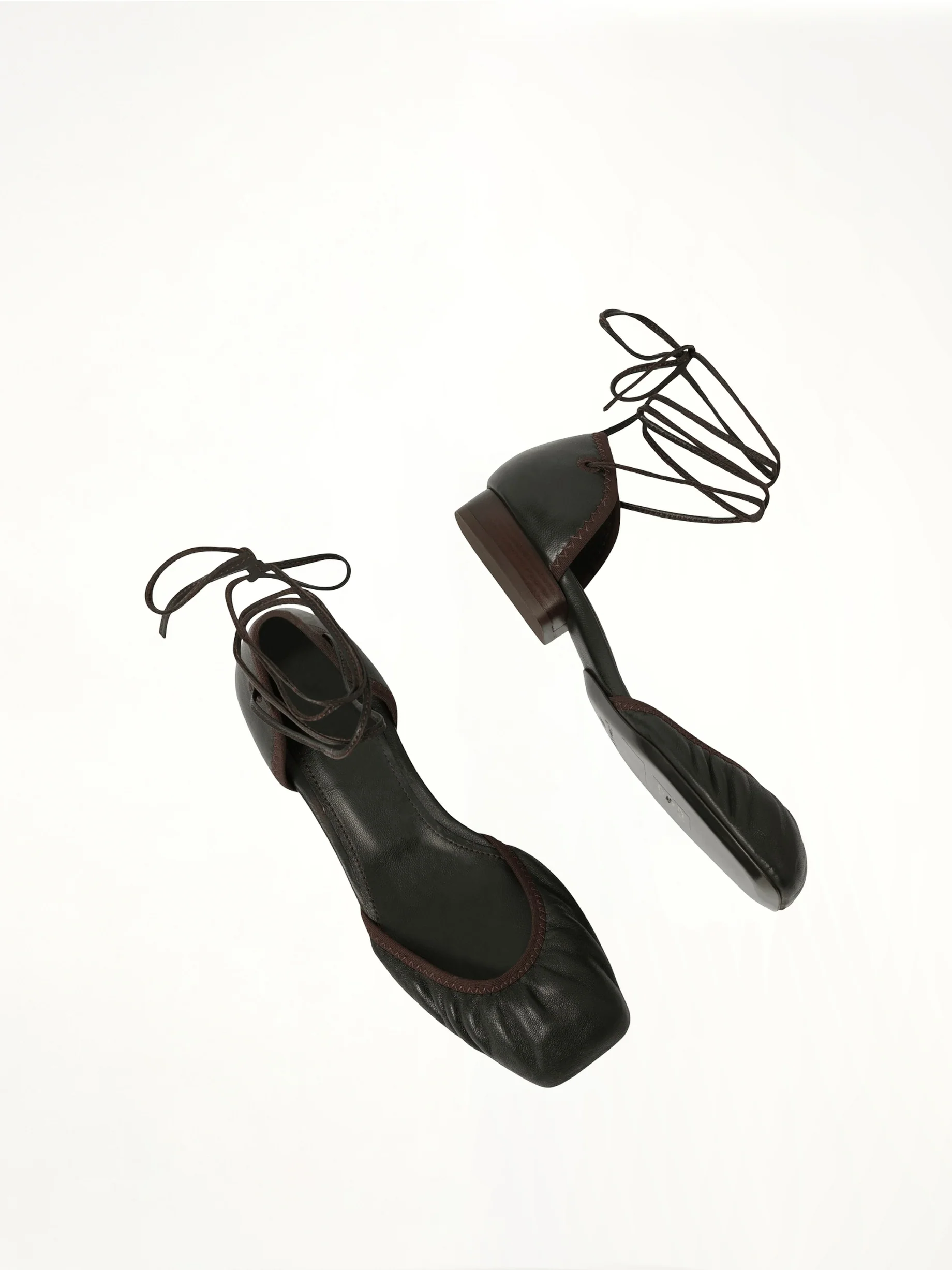 Micro Ballerina Flat in Dark Chocolate - Image 4
