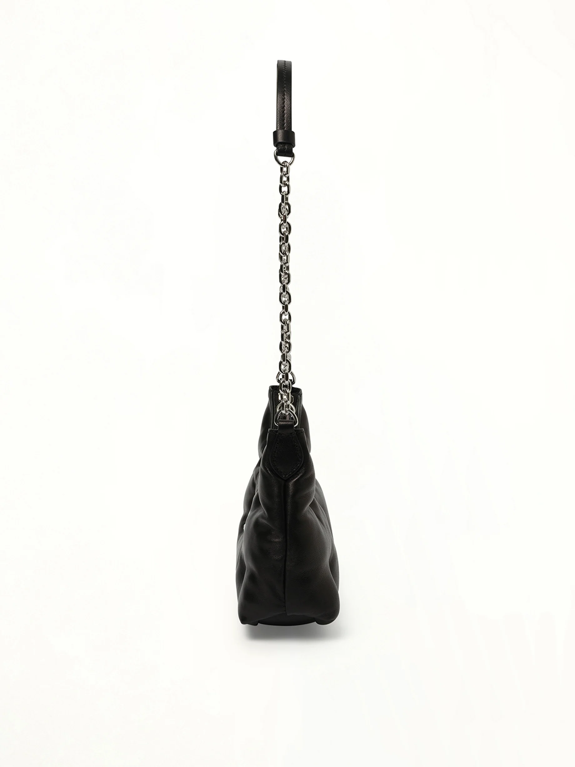 Micro Glam Slam Hobo Bag in Black - Image 3