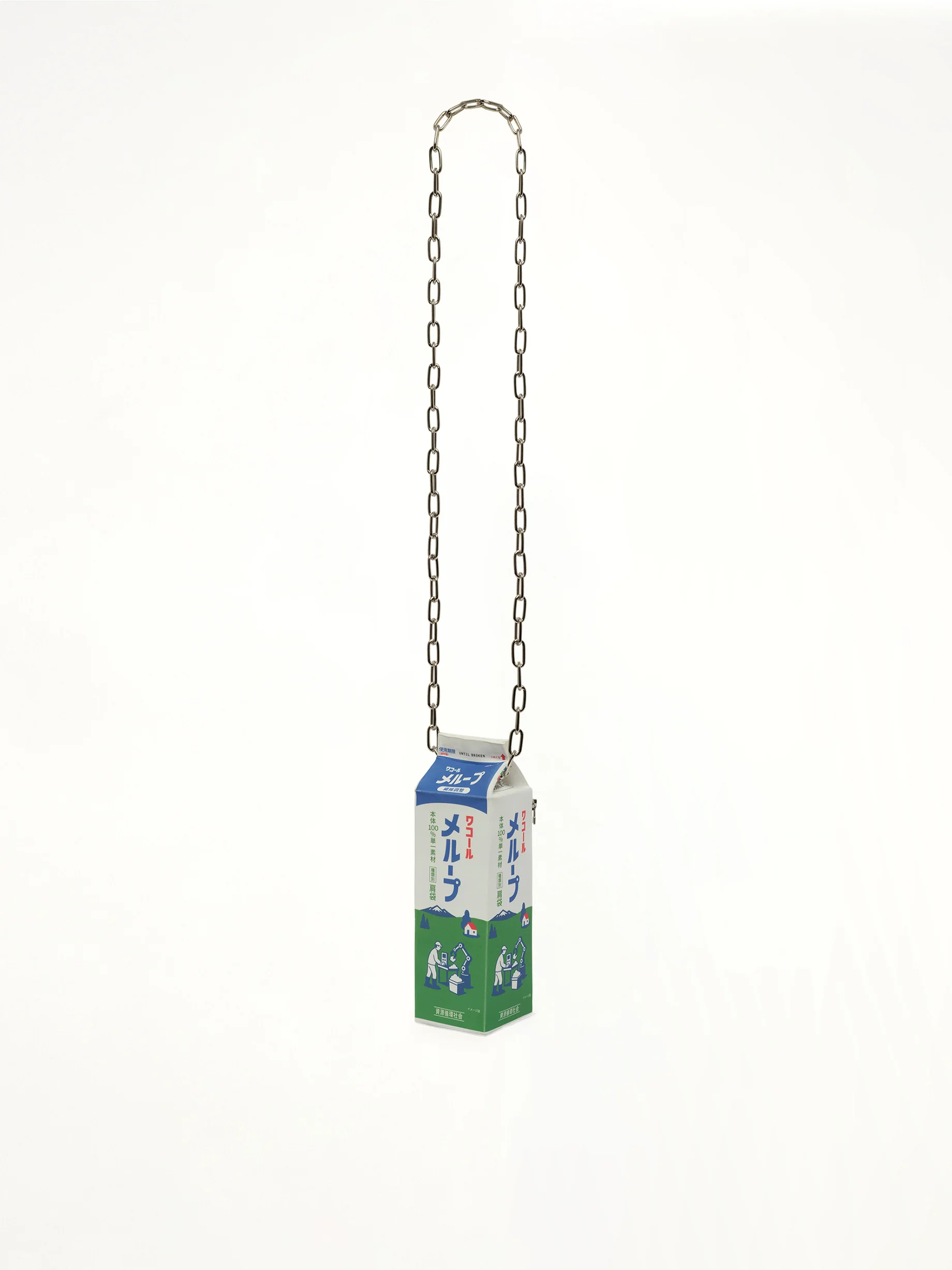 Milk Carton Bag in White - Image 3