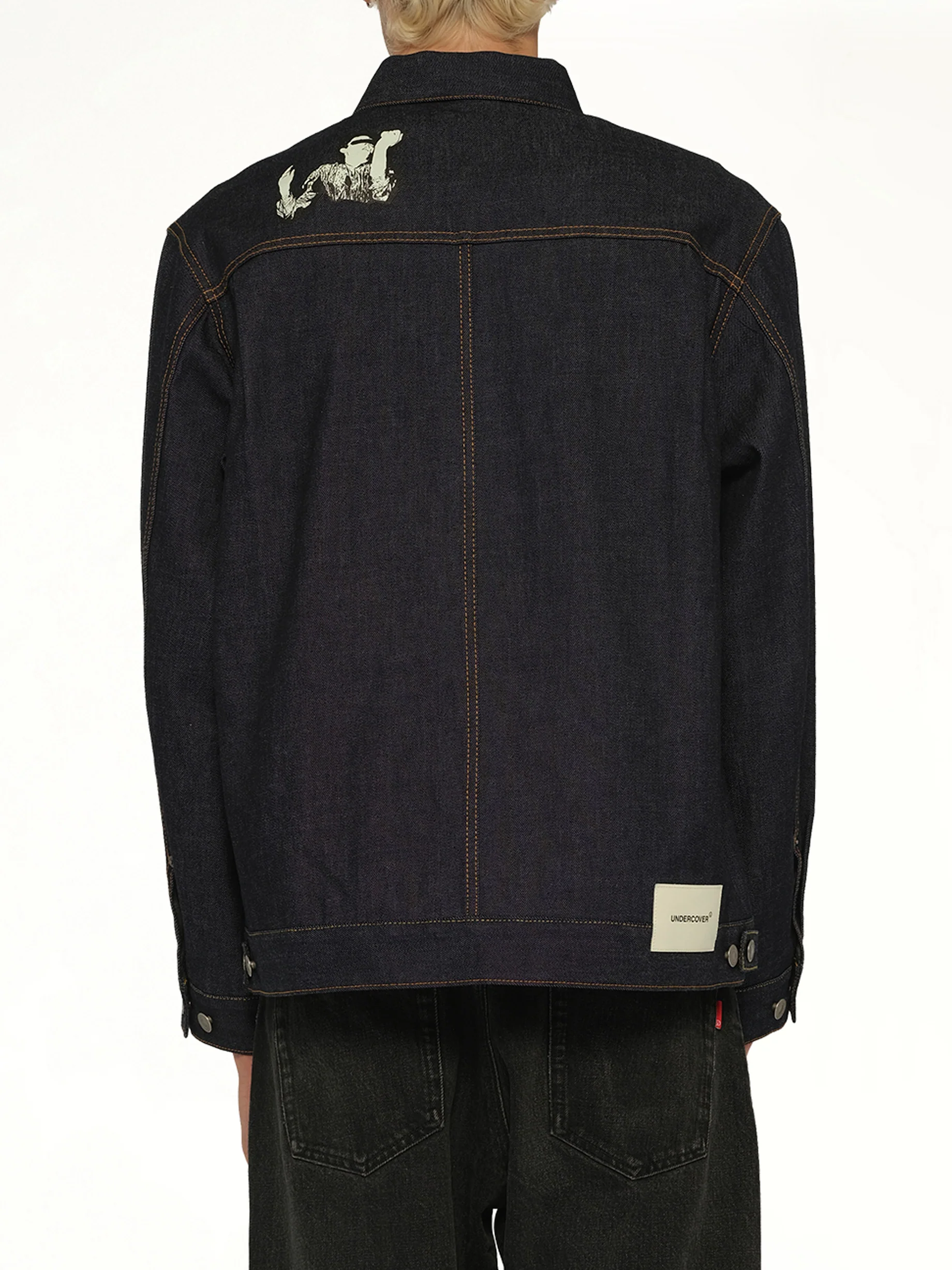 Mind Parasite Denim Jacket in Indigo - Image 5