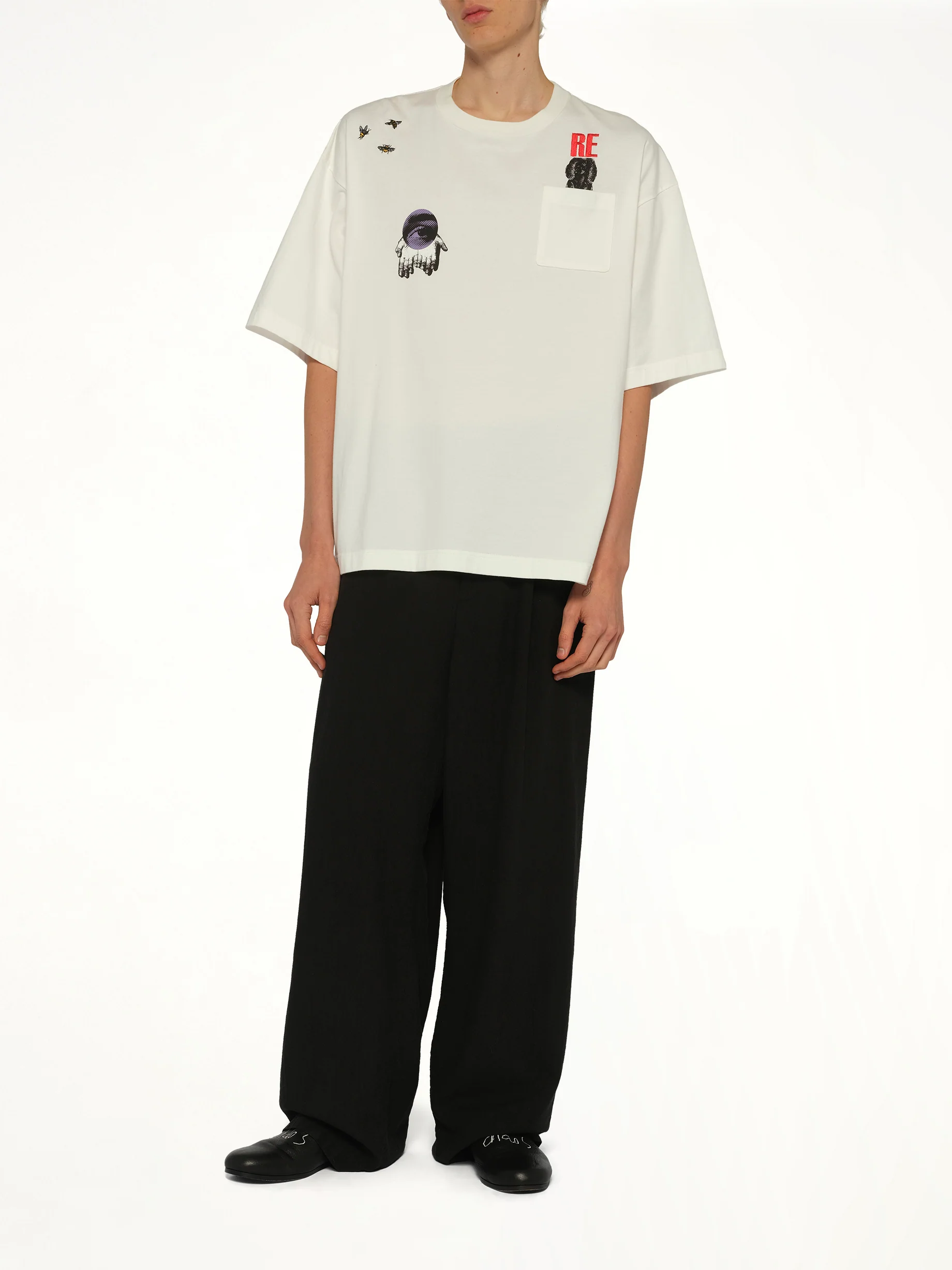 Mind Parasite T-Shirt in White - Image 4