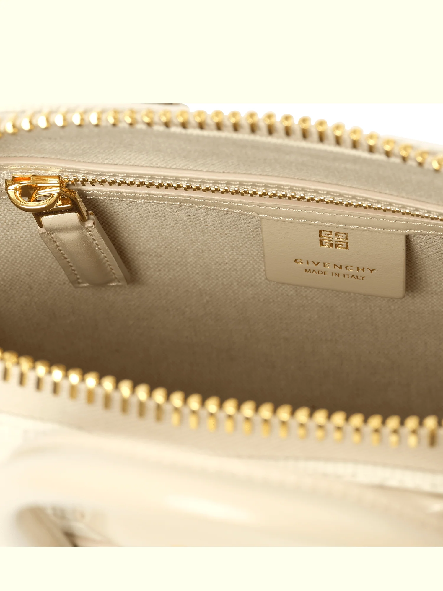 Mini Antigona Bag in Monogram Canvas in Natural Beige - Image 5