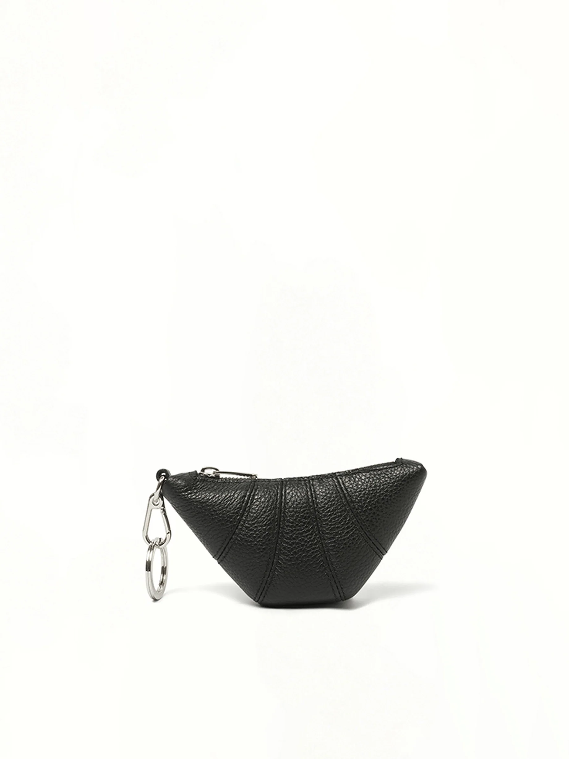 Mini Croissant Keyring in Black