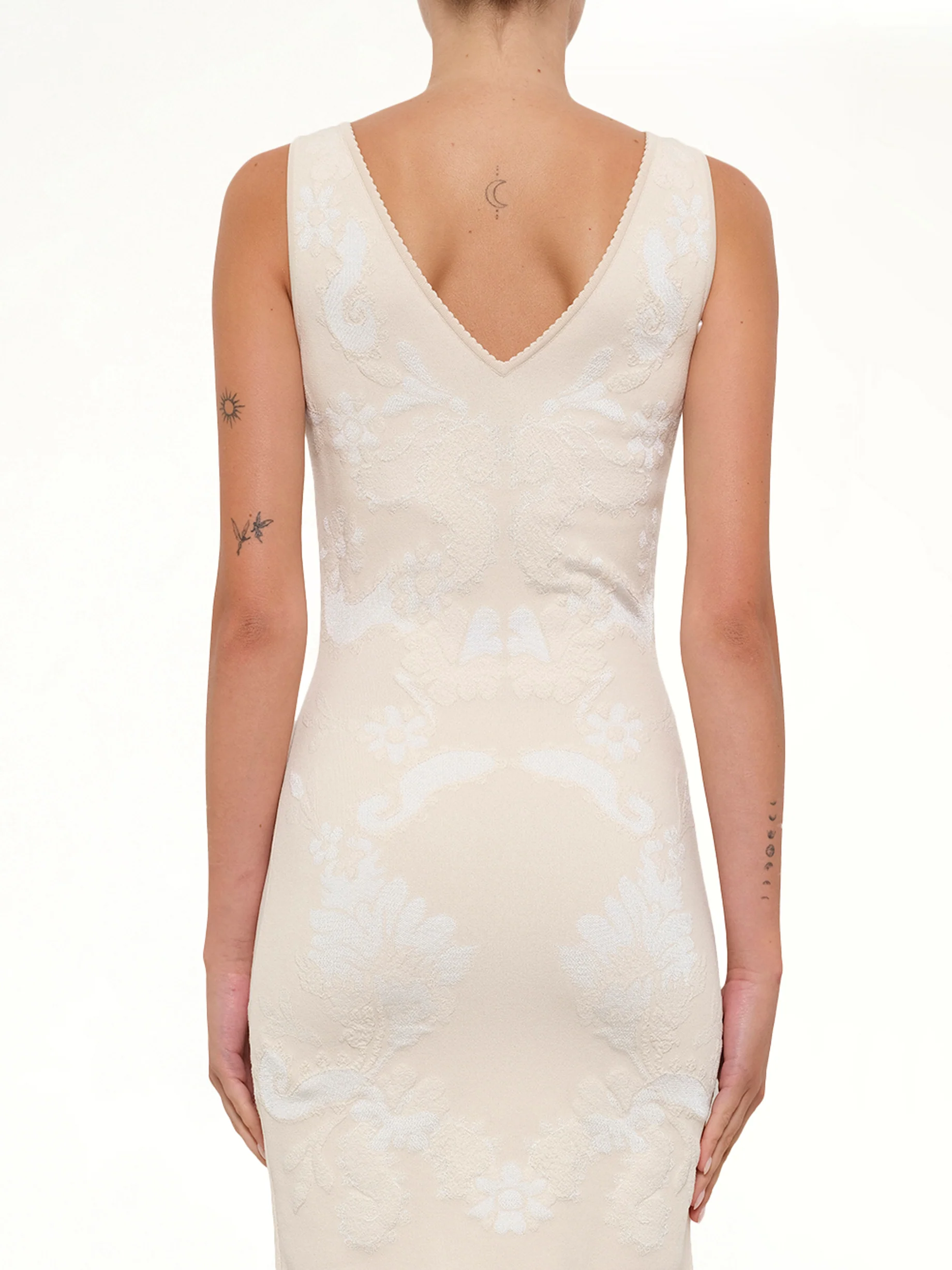 Mini Dress in Beige - Image 3