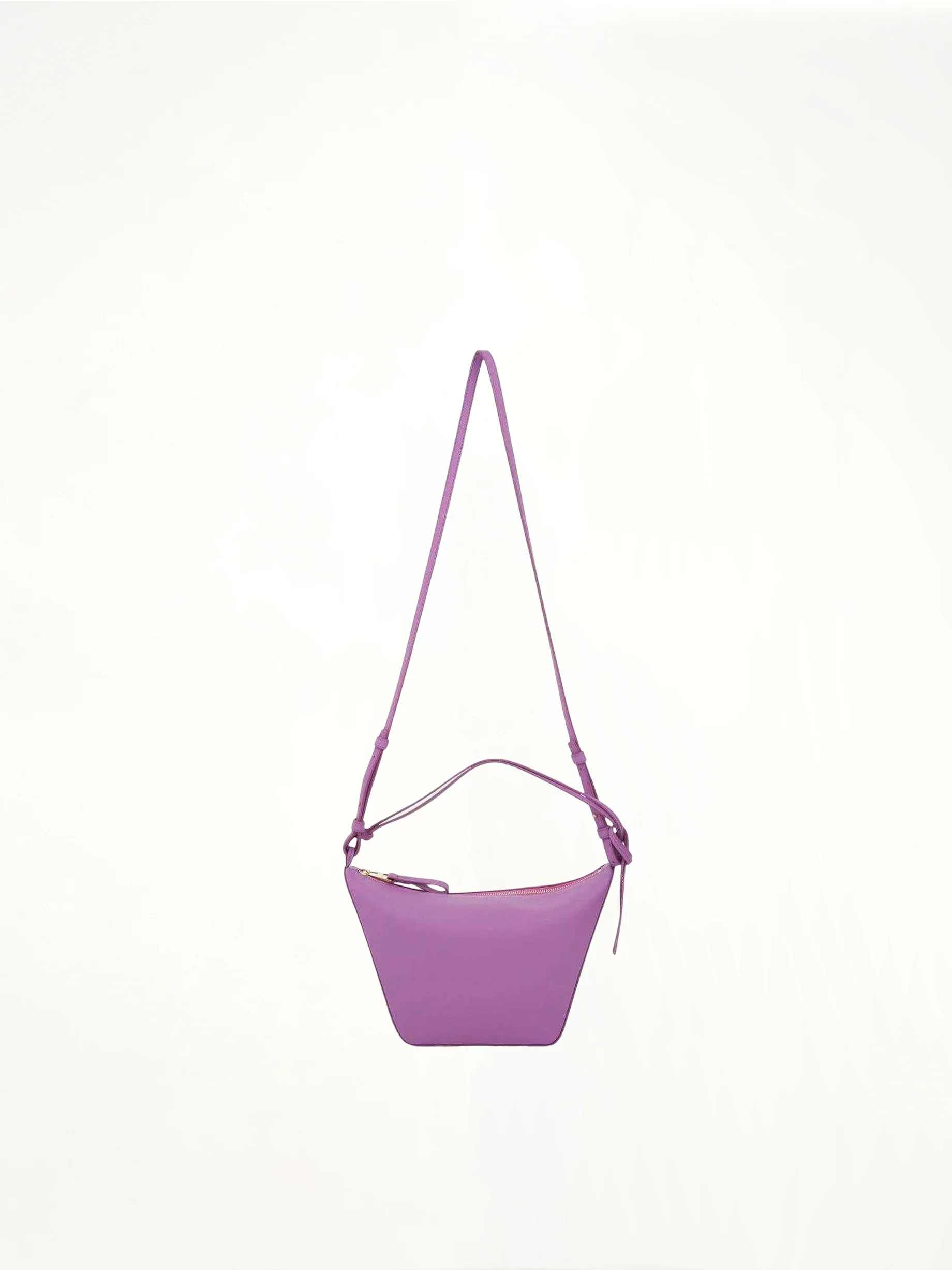 Mini Hammock Hobo Bag in Classic Calfskin in Rockrose - Image 5