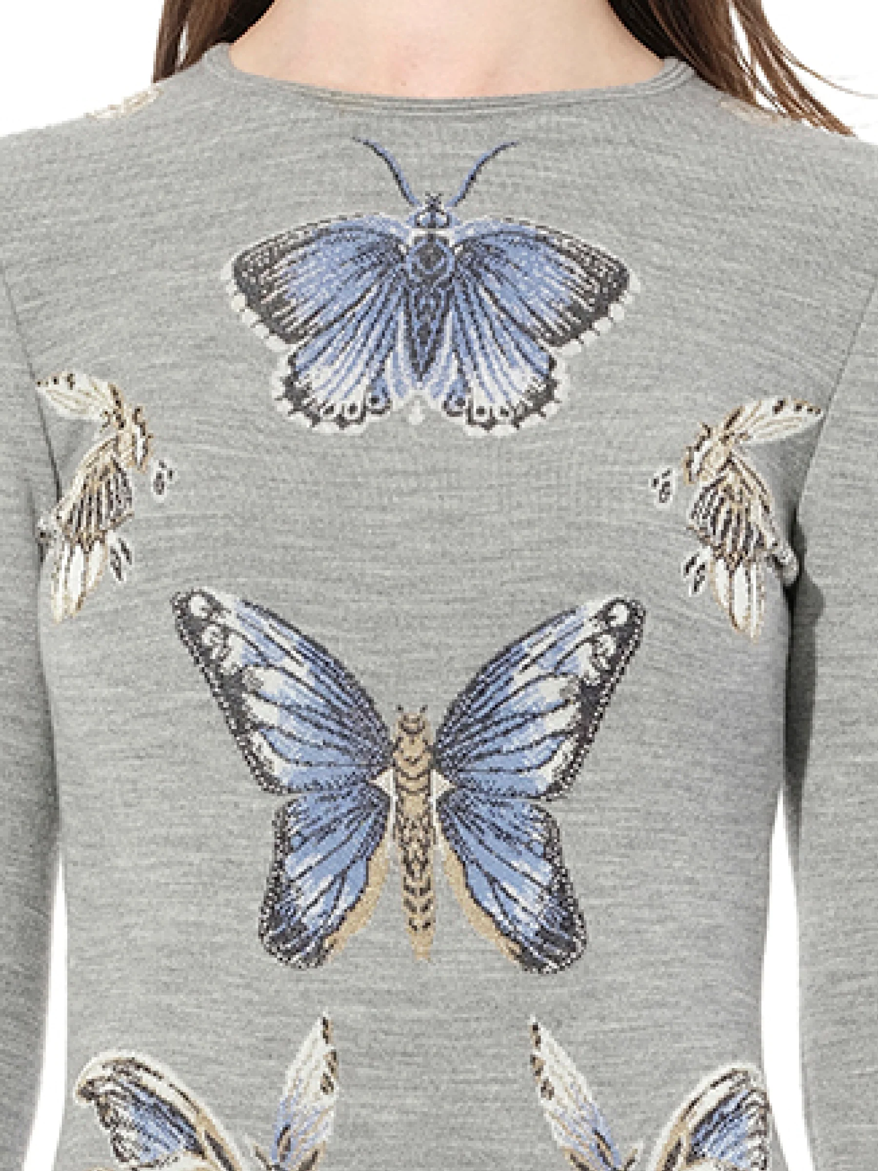 Mini Jacquard Dress in Grey - Image 2