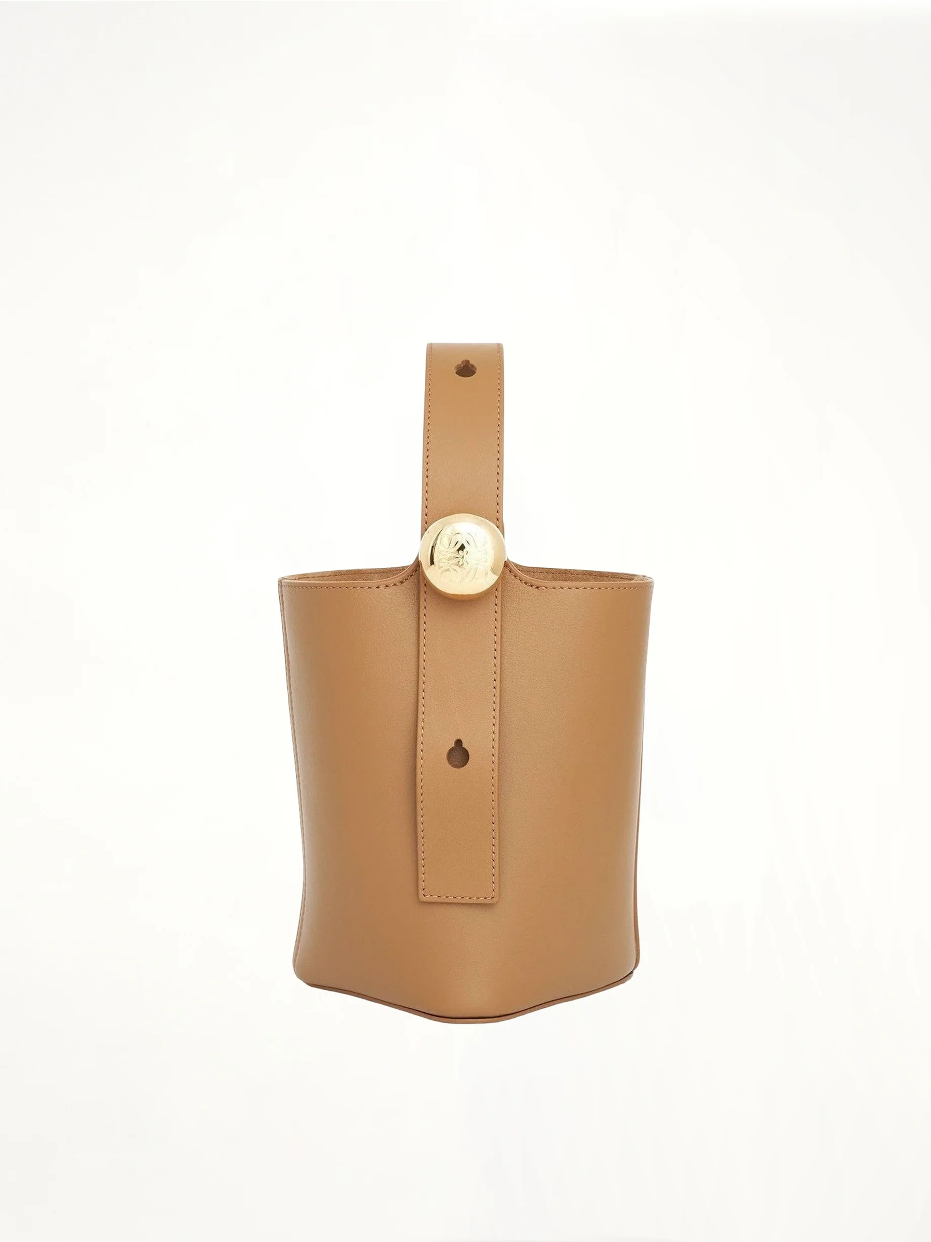 Mini Pebble Bucket Bag in Oak - Image 2