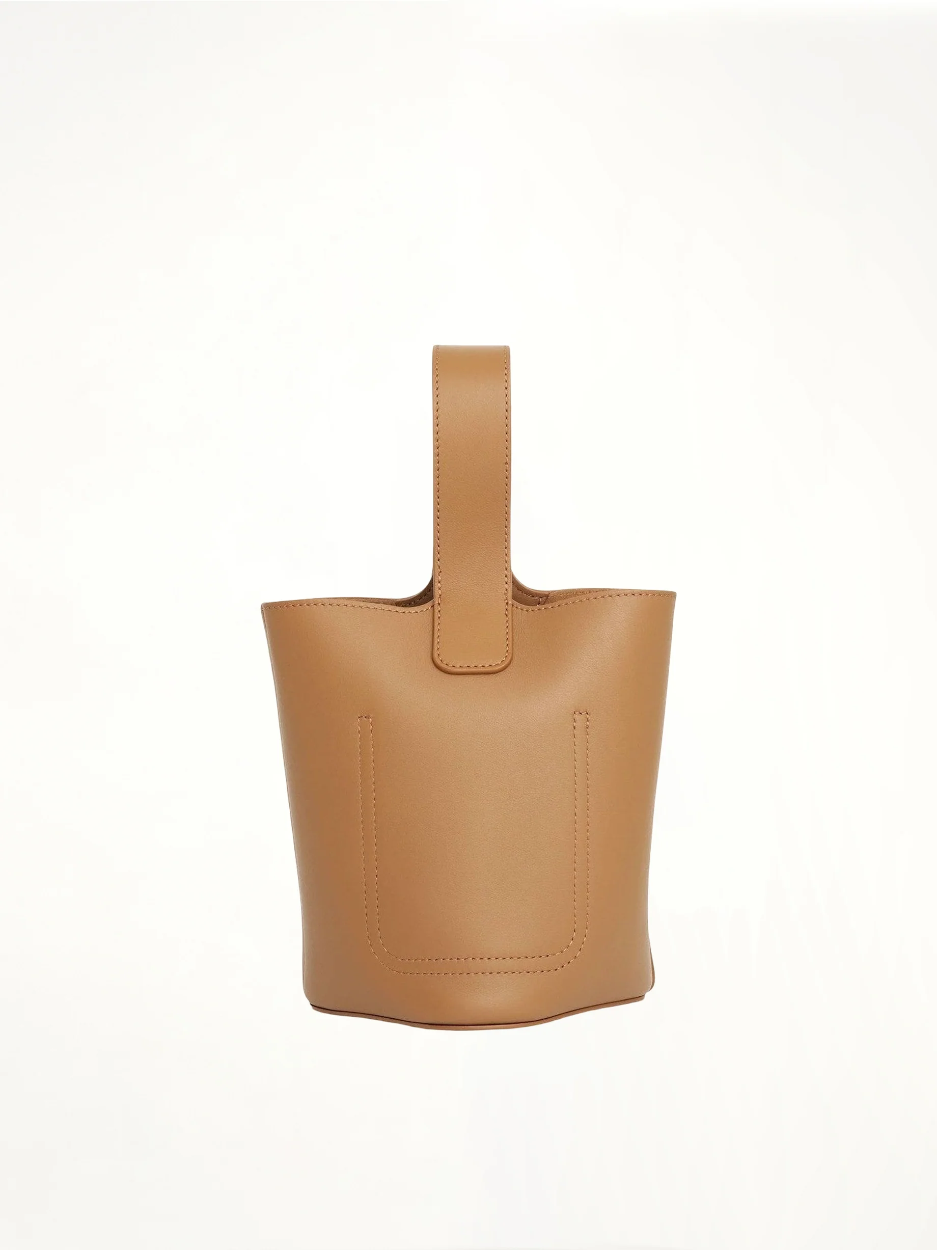 Mini Pebble Bucket Bag in Oak - Image 3