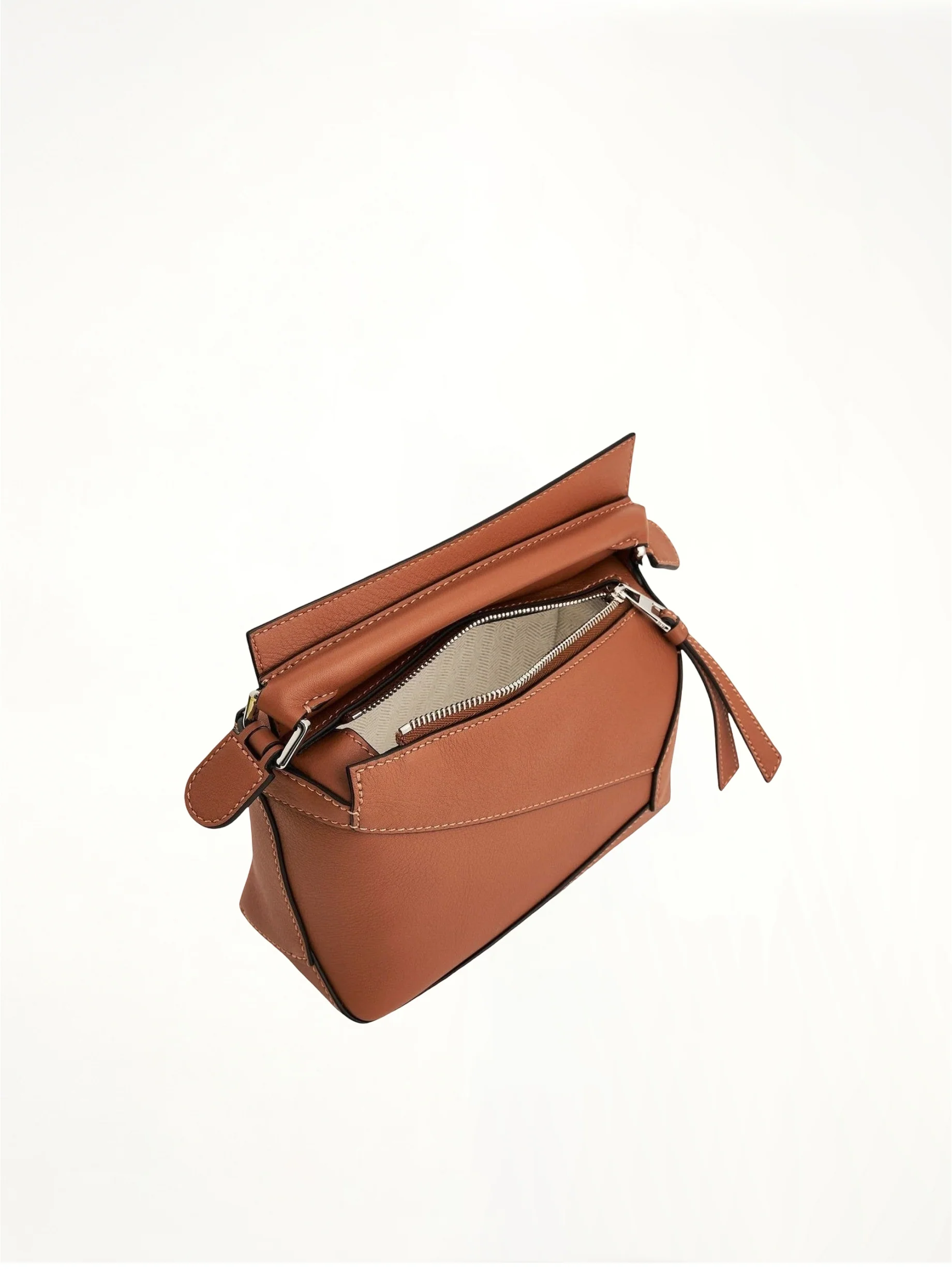 Mini Puzzle Edge Bag in Tan - Image 5