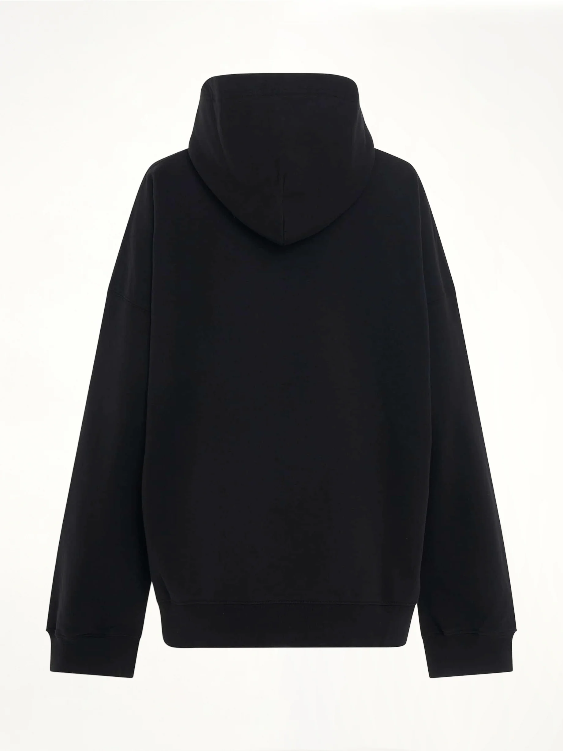Mirror Print Wide Fit Hoodie in Black - Image 4