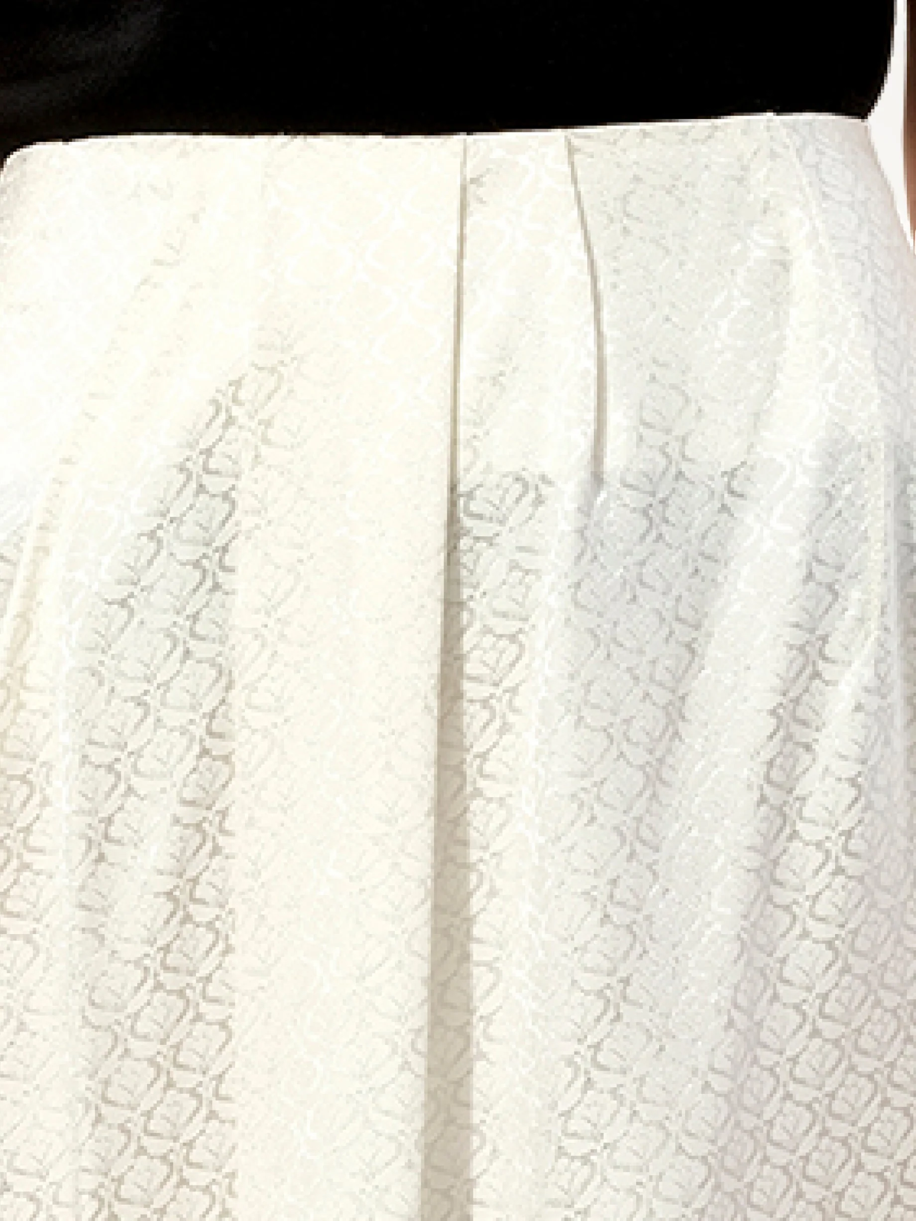 Mix Satin Skirt in White - Image 2