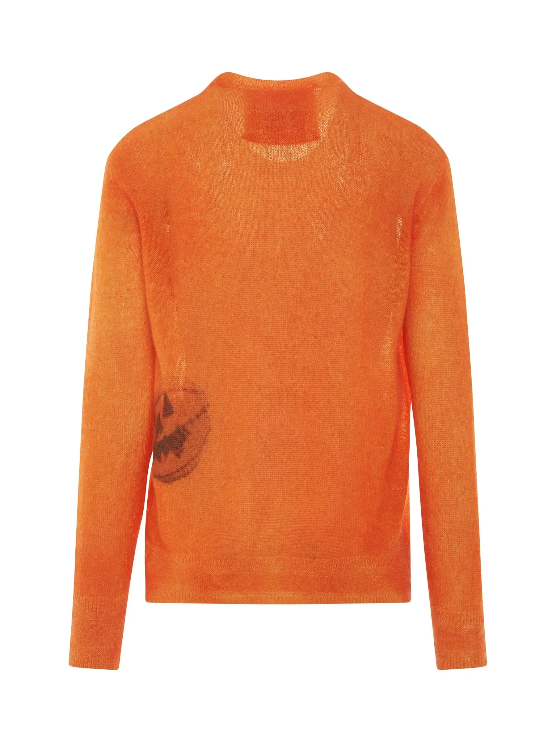 Mixmat Crewneck Print Sweater in Pumpkin - Image 4