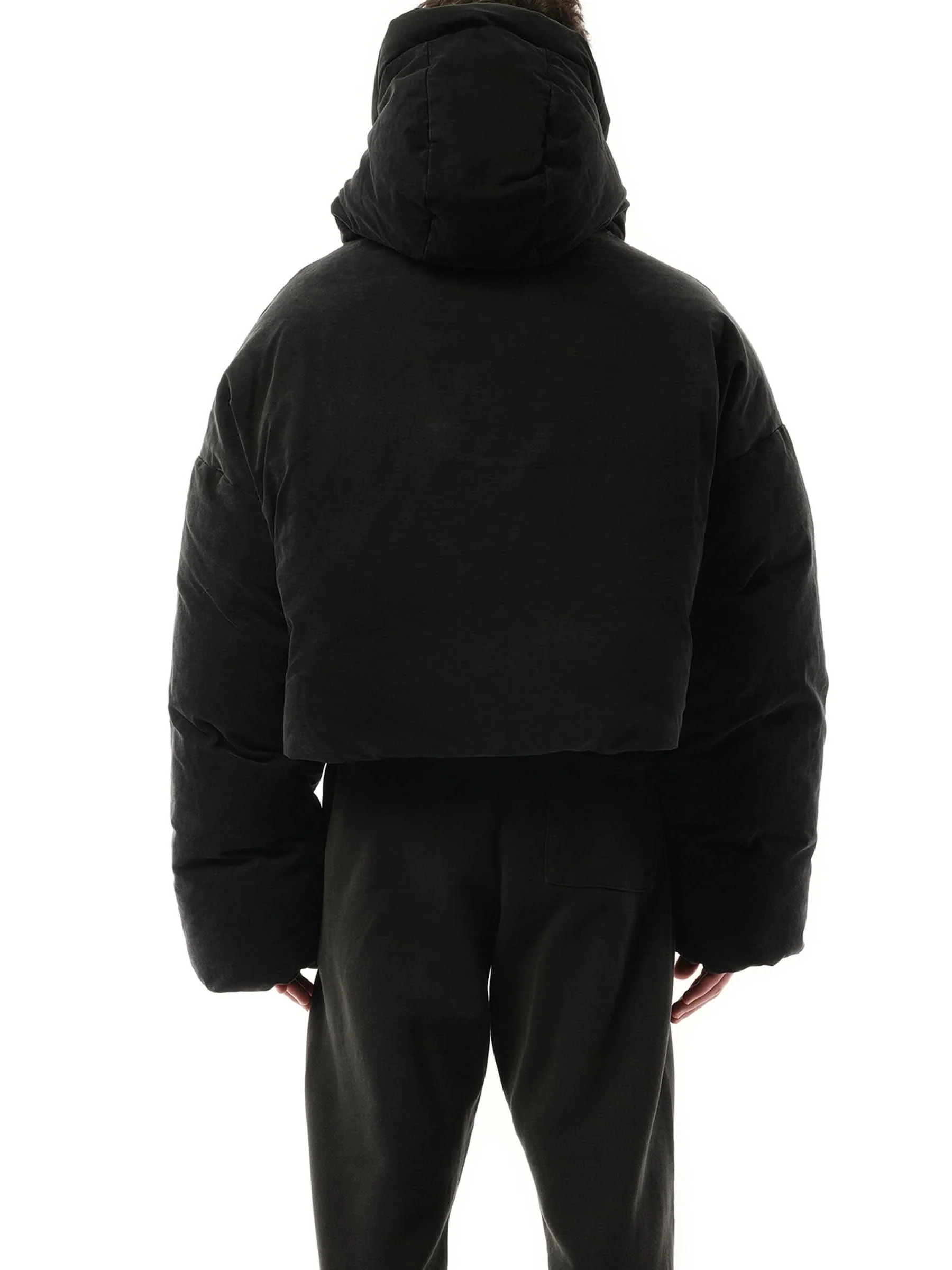MML Hooded Puffer Jacket in Iron - Image 6