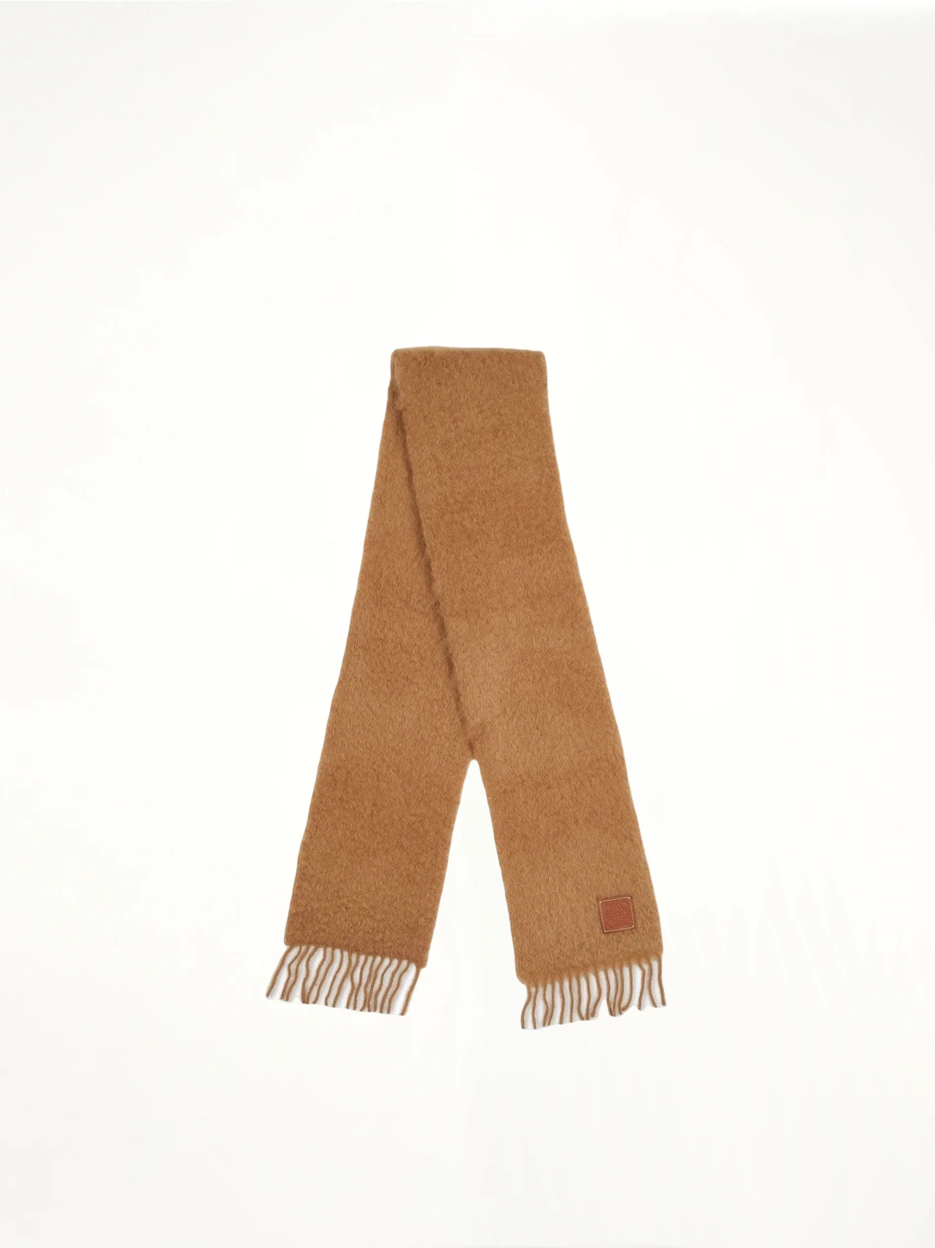 Mohair Scarf in Camel