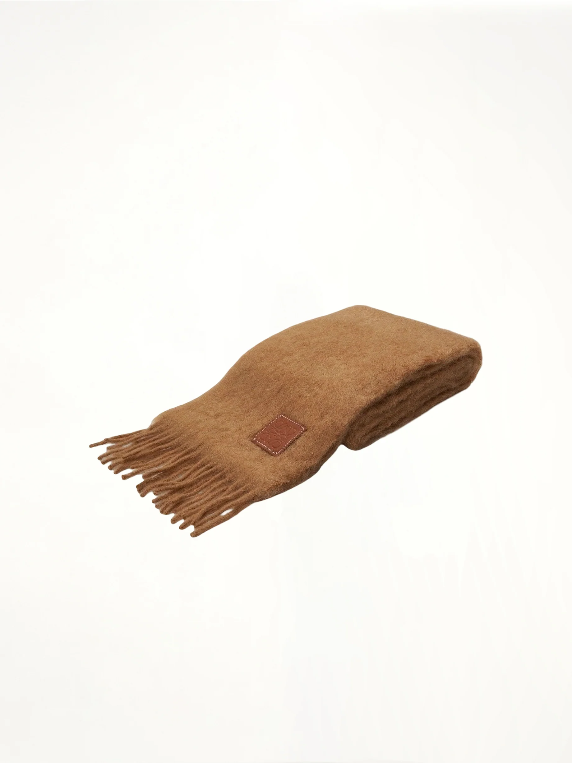 Mohair Scarf in Camel - Image 2
