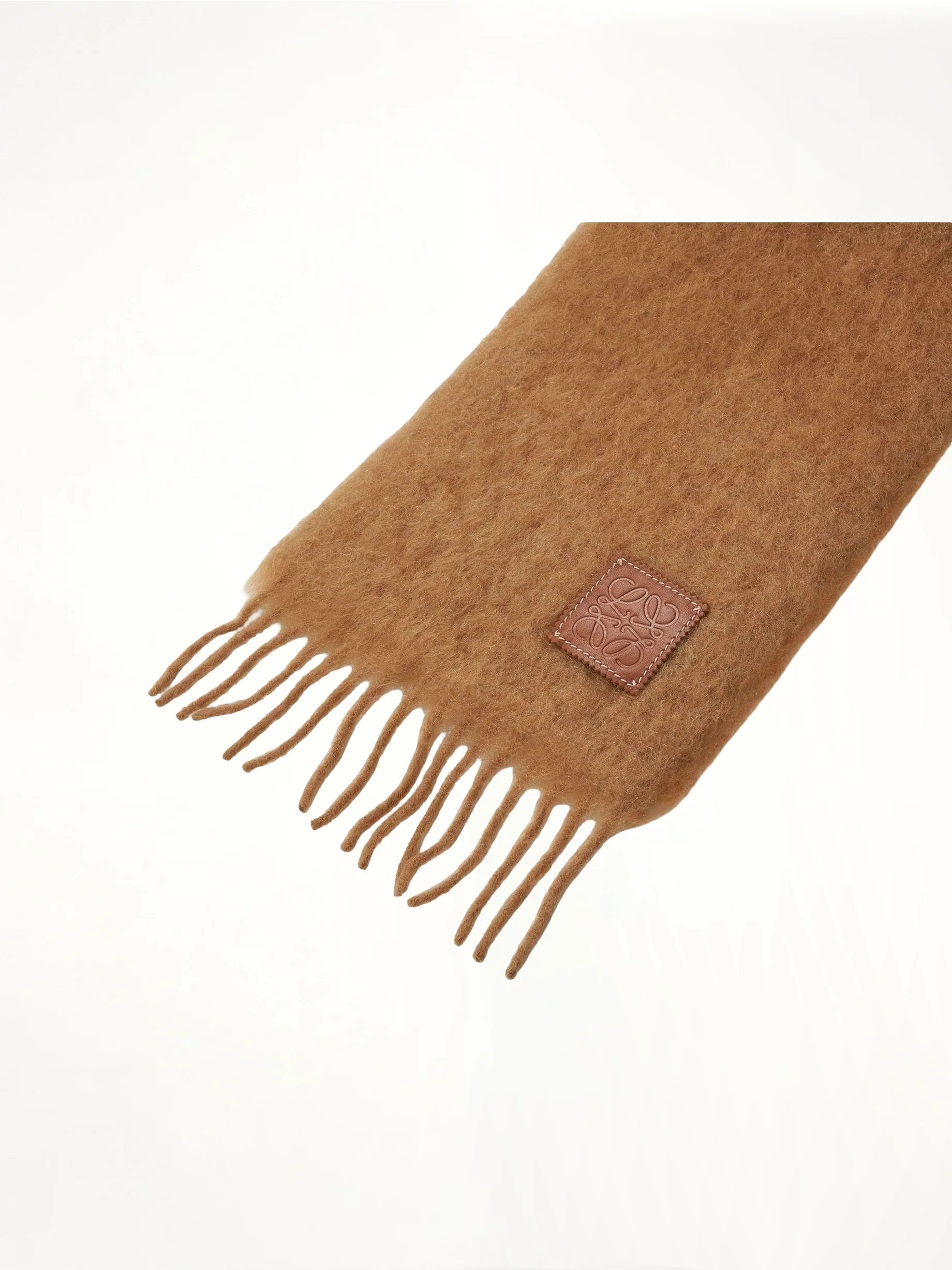 Mohair Scarf in Camel - Image 3