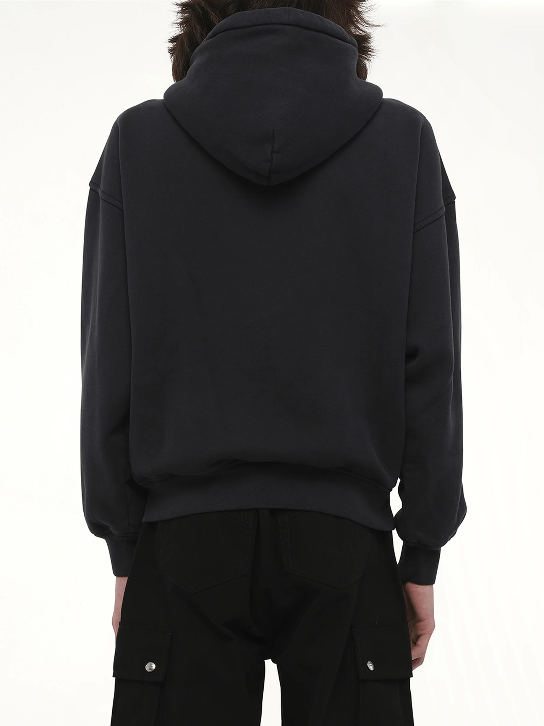 Monaco Regatta Full-Zip Hoodie in Vintage Black - Image 5