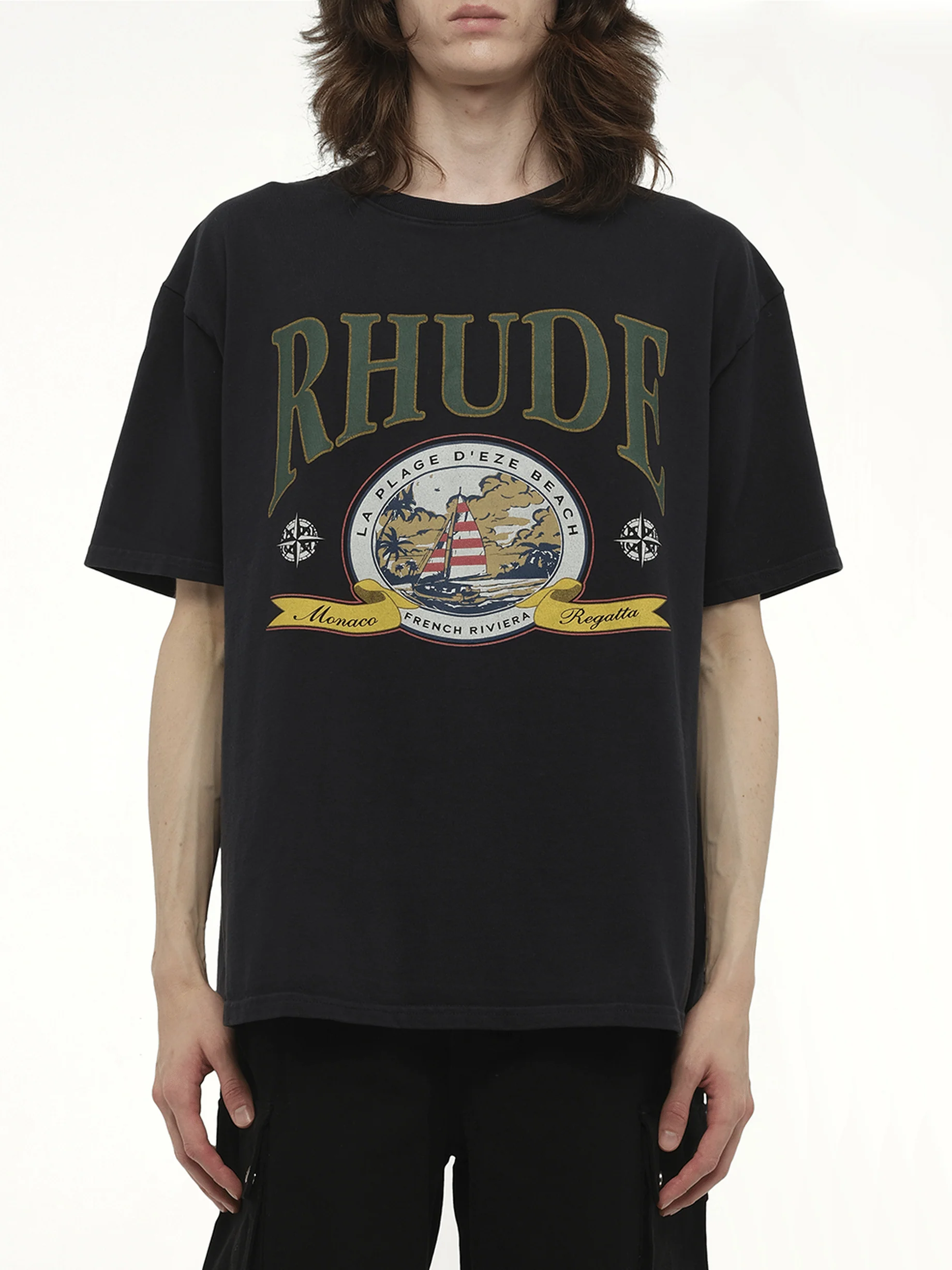Monaco Regatta T-Shirt in Vintage Black